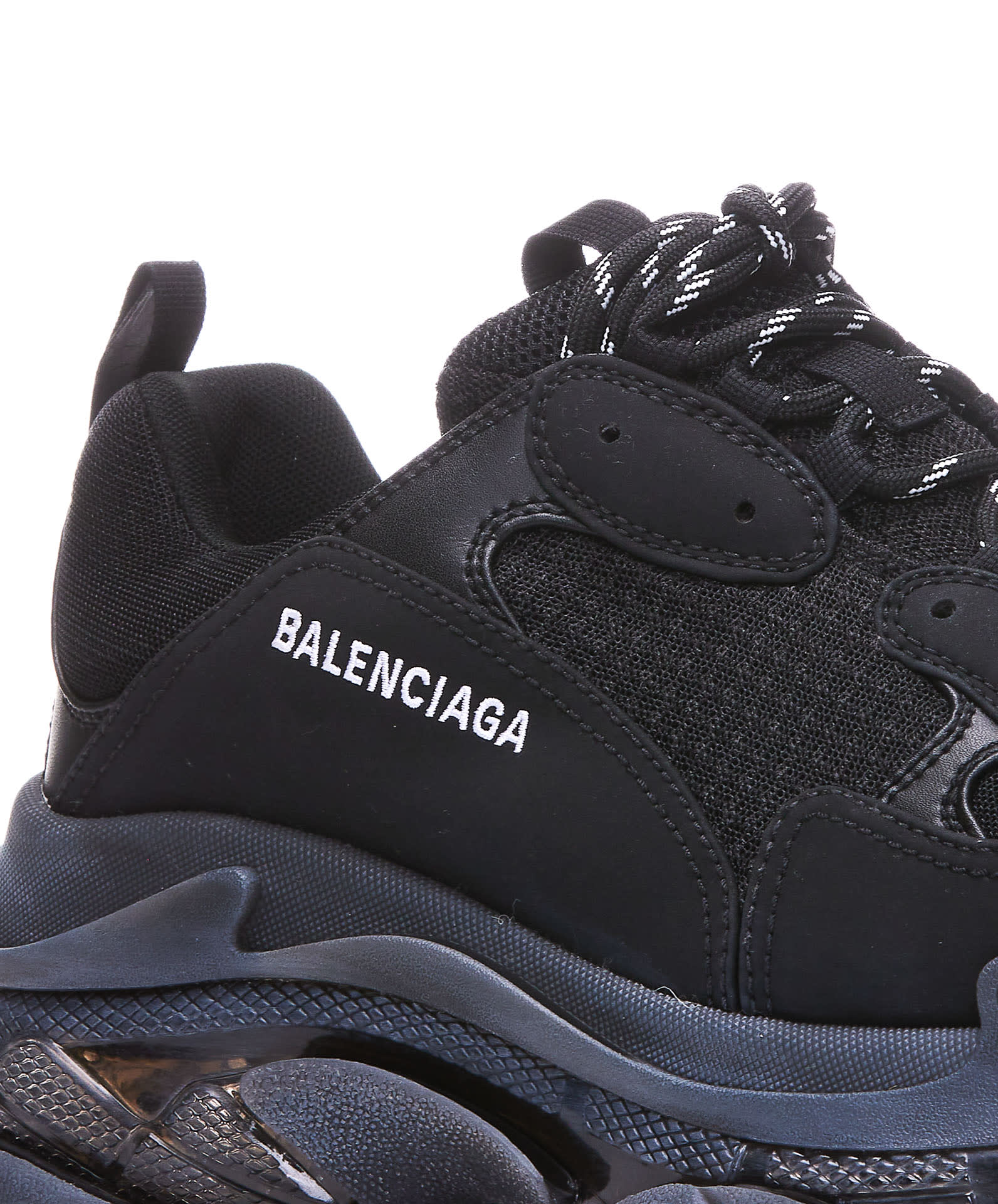 Shop Balenciaga Triple S Sneakers In Black