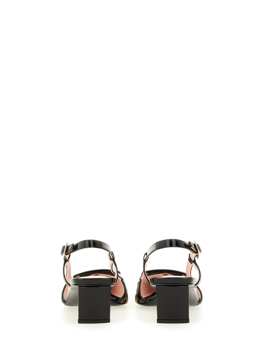 Roger Vivier Chic Slingback Block Heel Pump In Brown