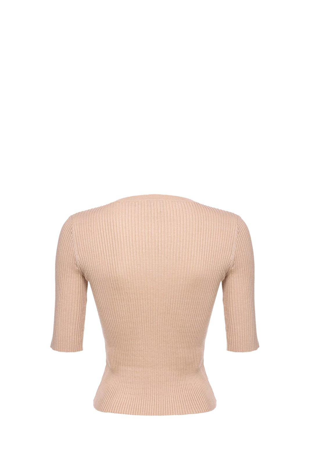 Shop Pinko Crewneck Knitted Top