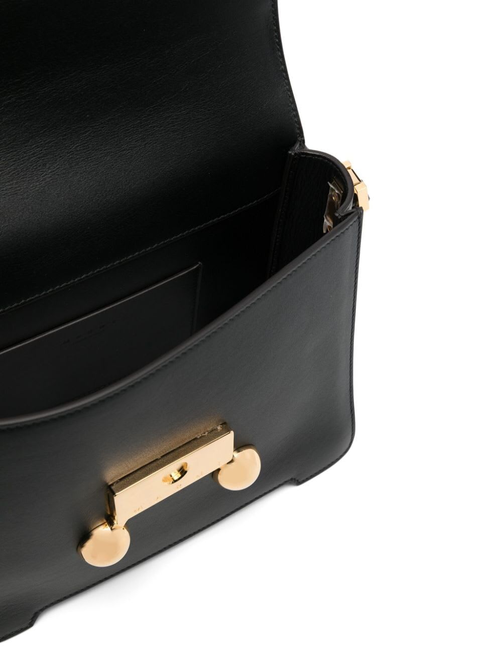 Shop Marni Shoulder Bag Medium In Black