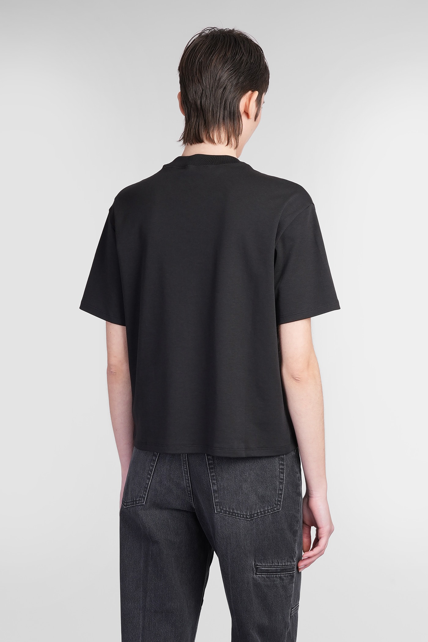 Theory Tiny Tee 2 Nebulous Organic Cotton Top In Black
