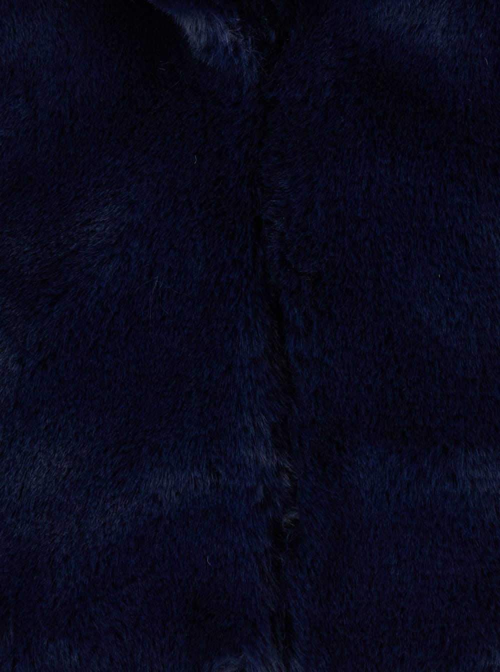 Shop Apparis Miller Blue Short Coat With Revers In Eco Fur Woman