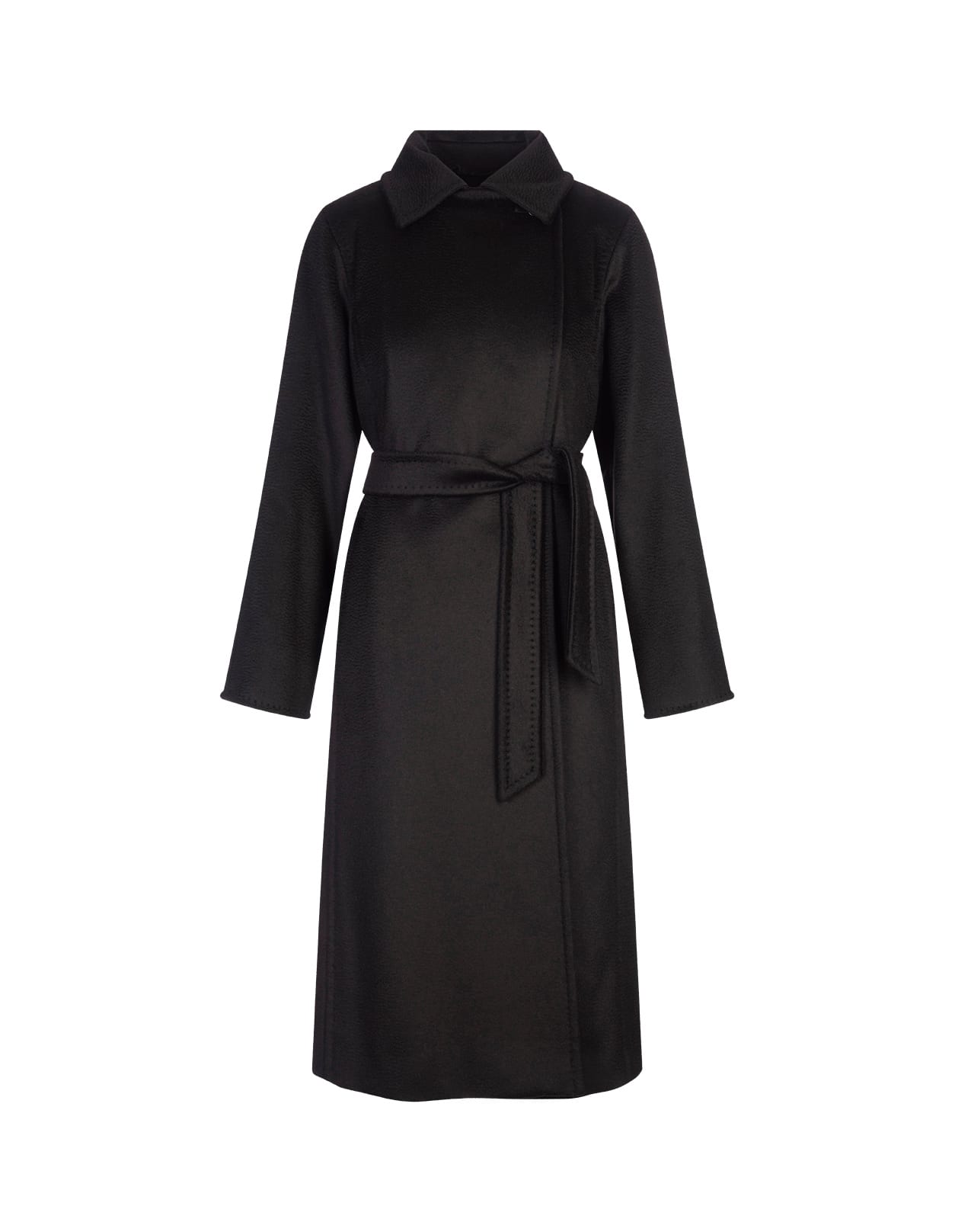 Shop Max Mara Black Manuela Icon Coat In Nero