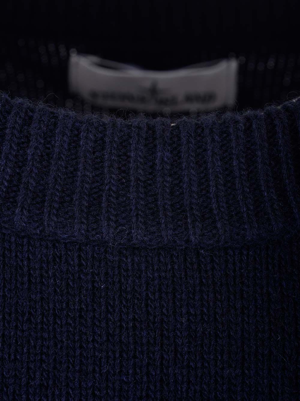 Shop Stone Island Crewneck Sweater In Navy