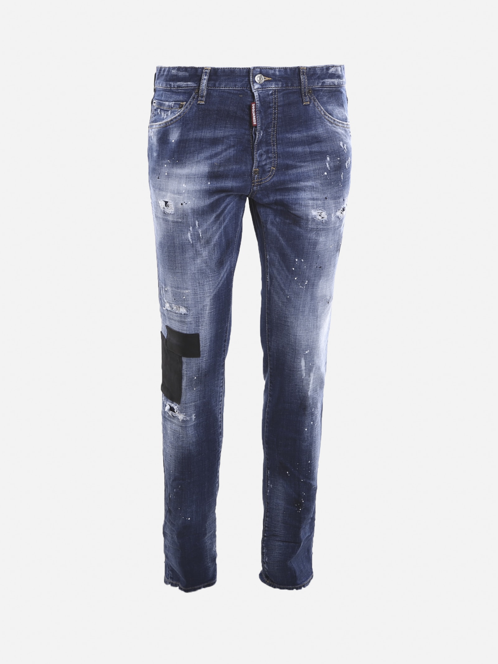 Dsquared2 Distressed-effect Stretch Cotton Skinny Jeans