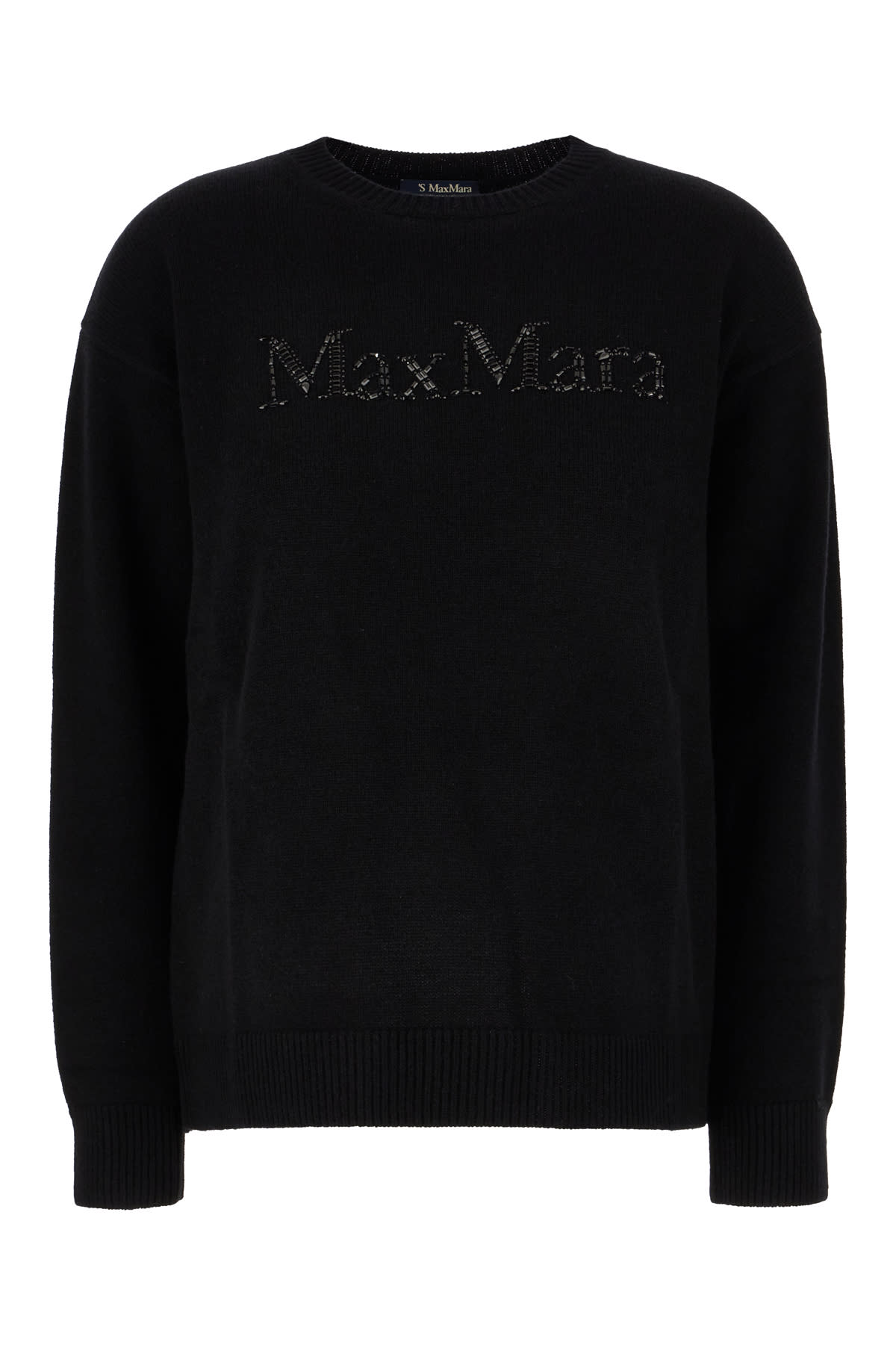 's Max Mara Black Cashmere And Wool Sweater In Nero