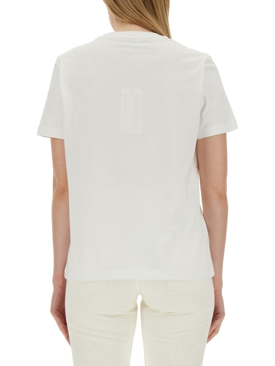 Shop Kenzo Logo Print T-shirt In White