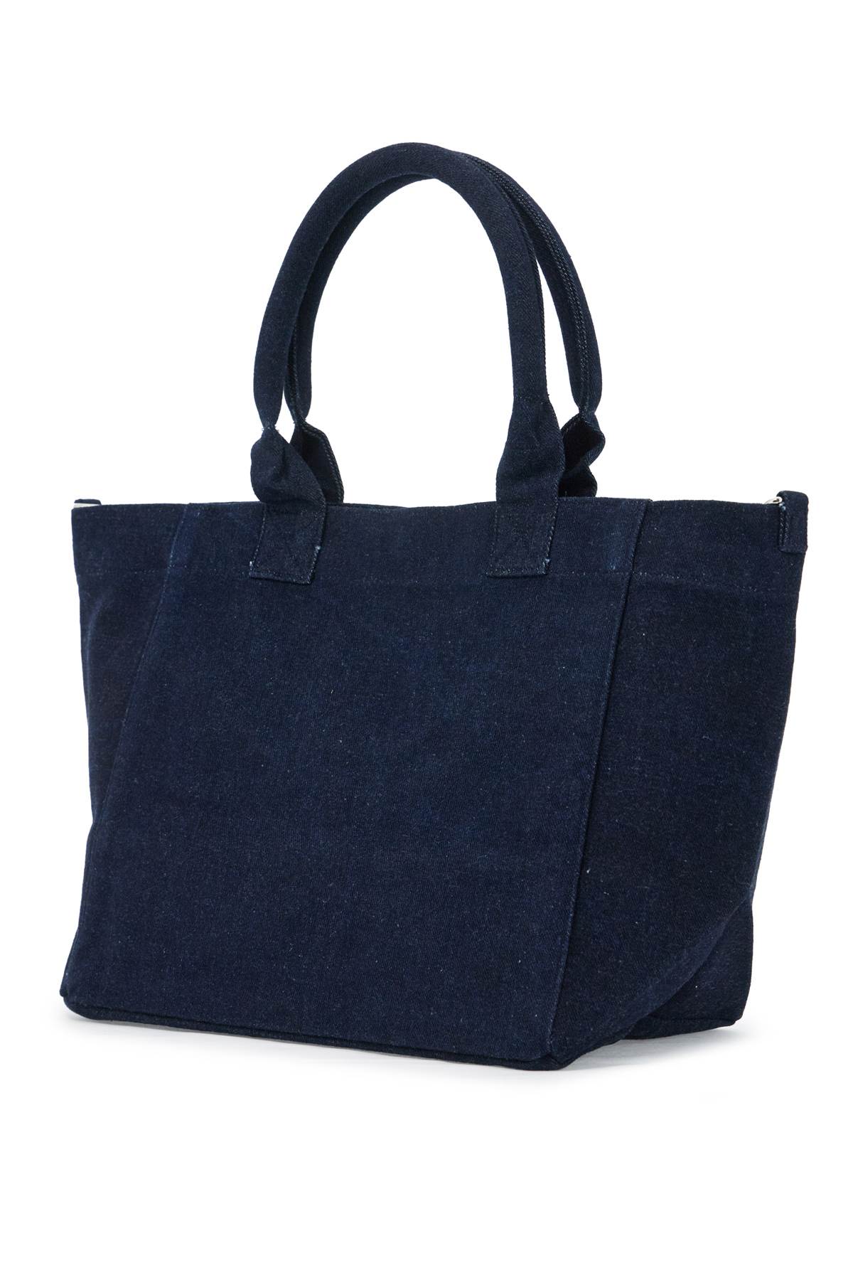 GANNI SMALL DENIM EASY SHOPPER TOTE 