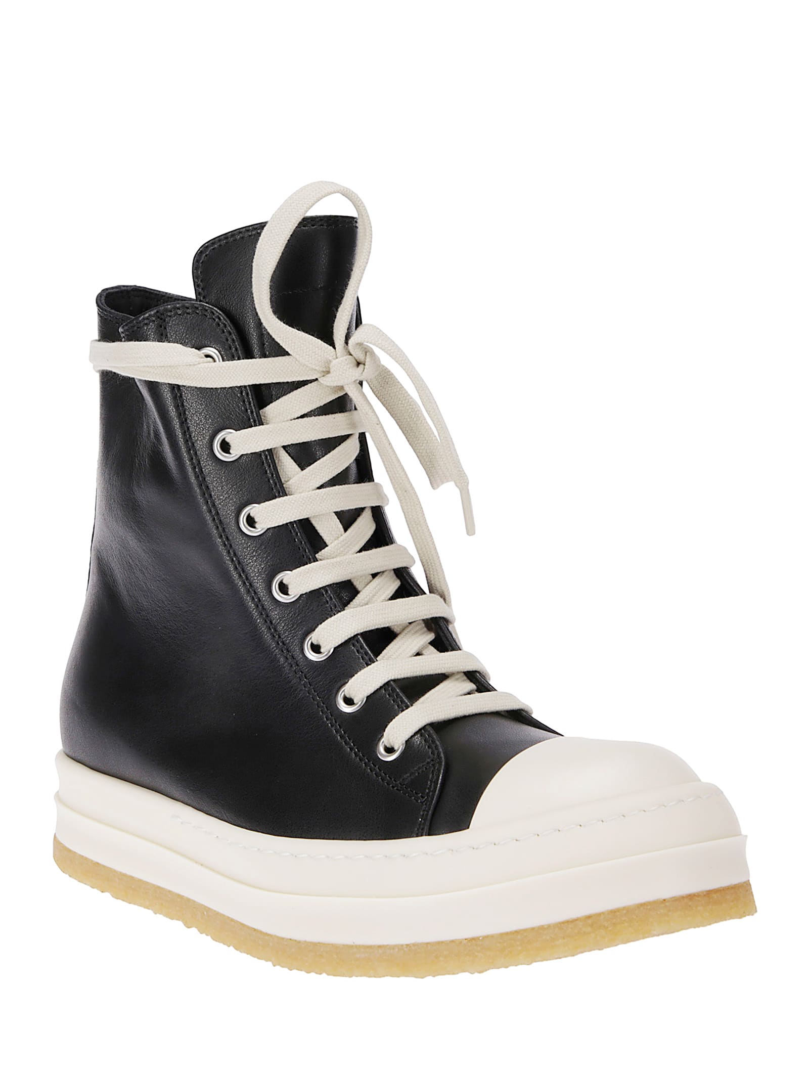 Rick Owens High-top Sneakers With Zip In Multi