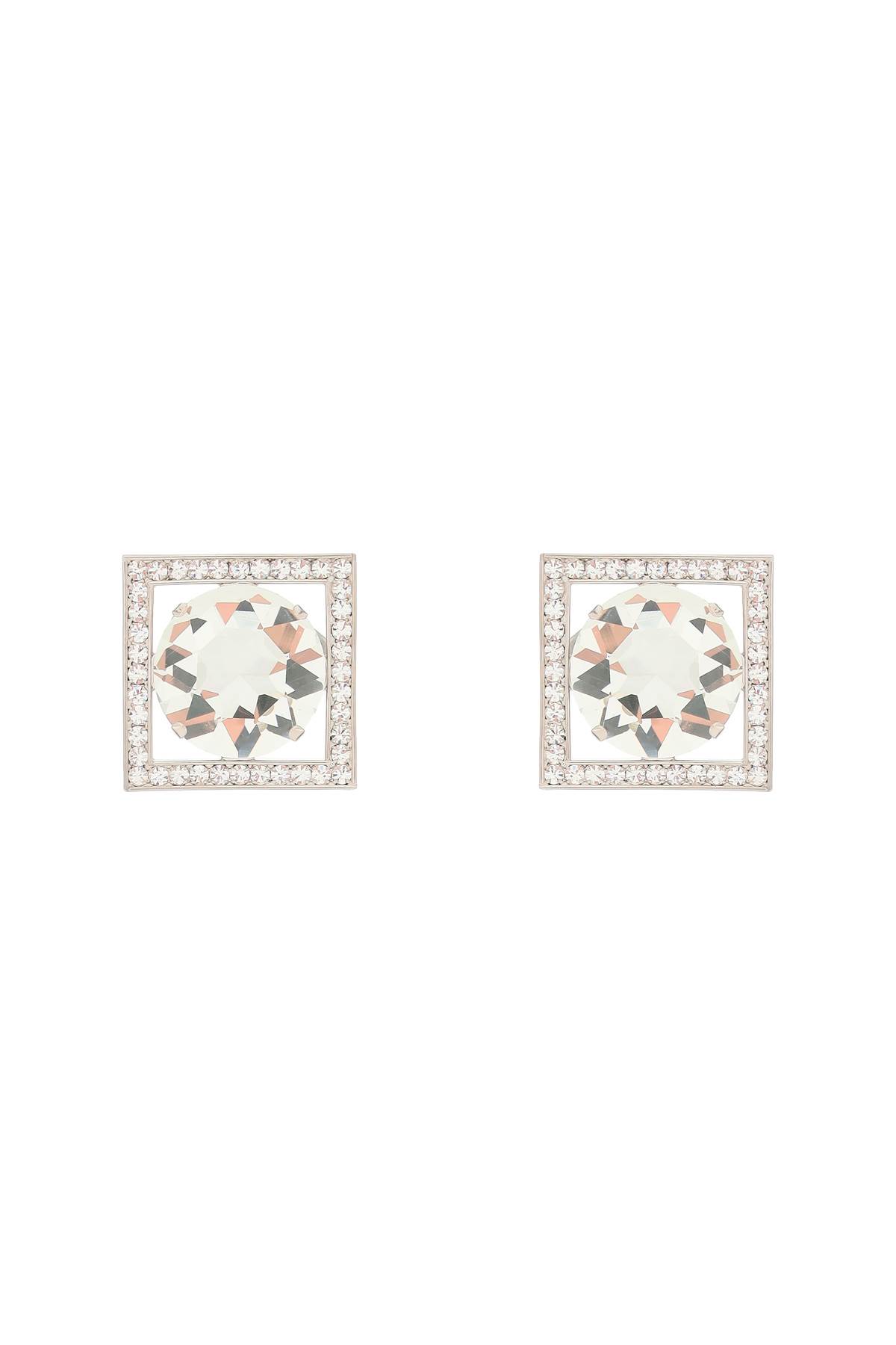 ALESSANDRA RICH SQUARE EARRINGS