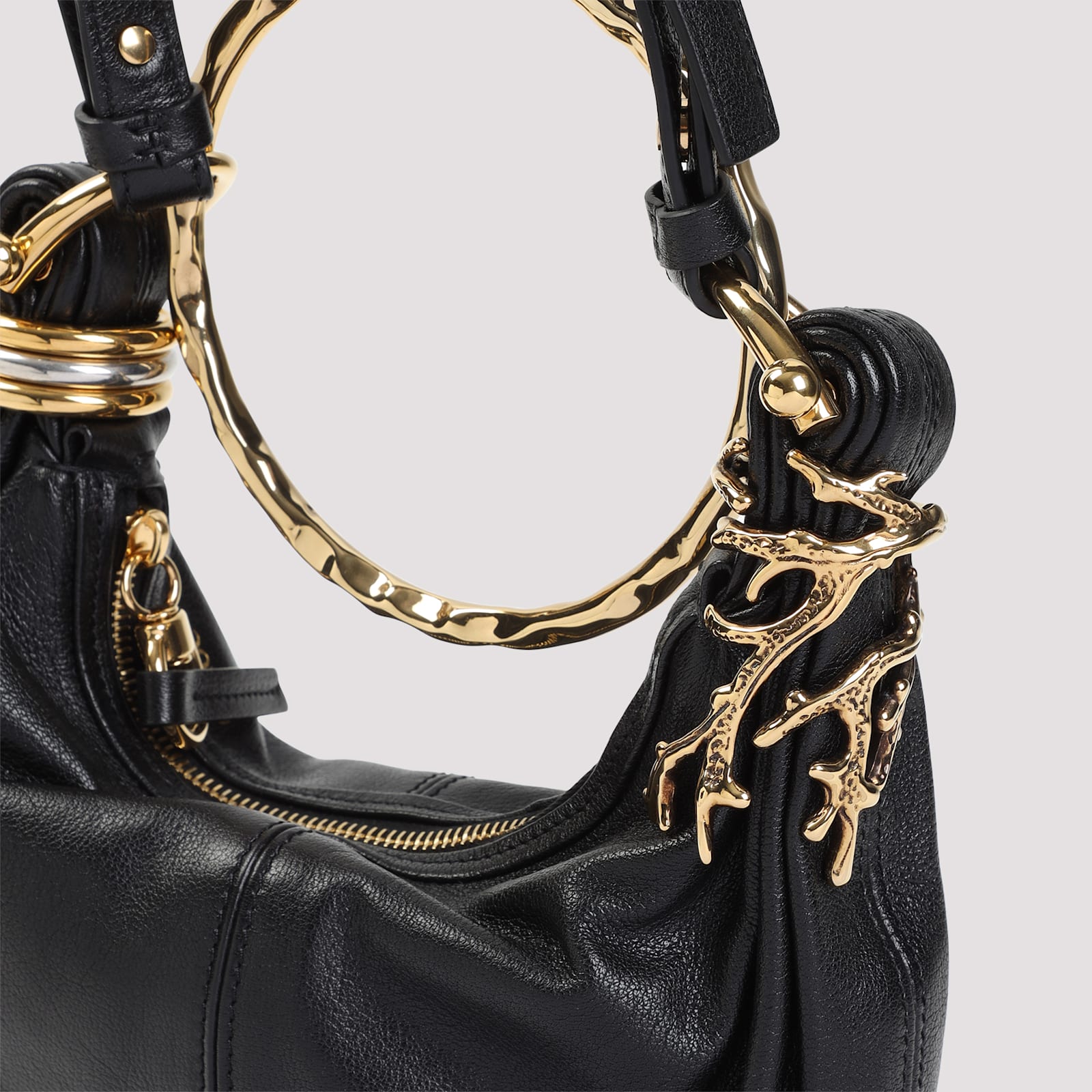 Shop Chloé Mini Bracelet Handbag In Black