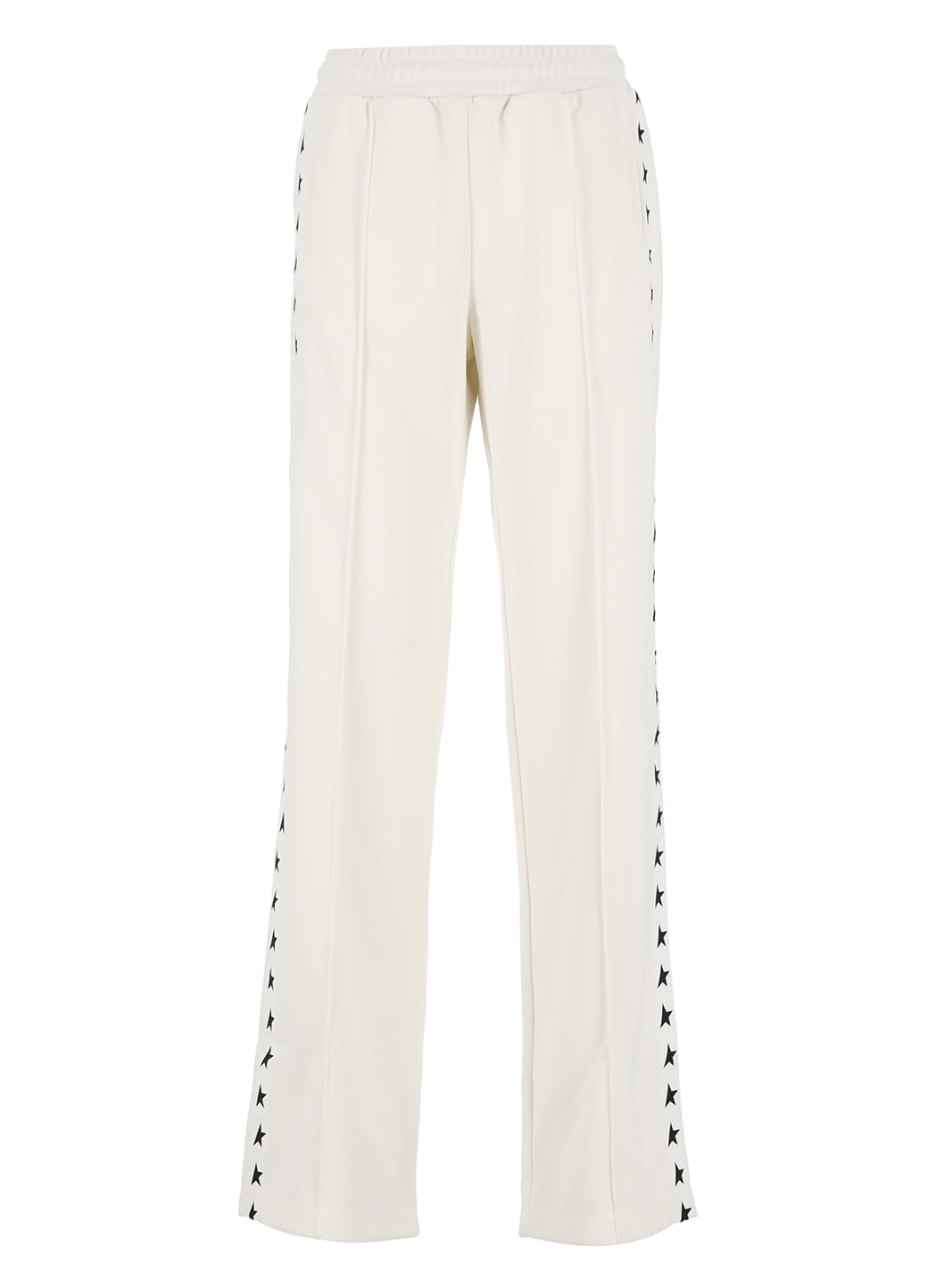 Shop Golden Goose Pants With Logo In White