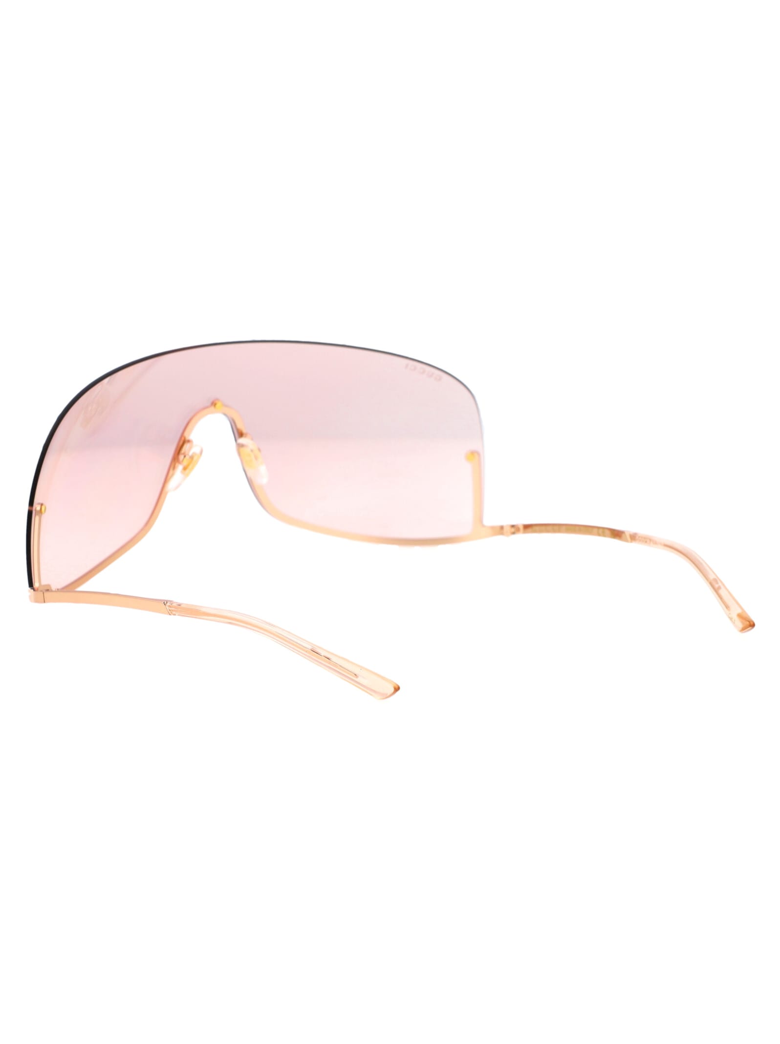 Shop Gucci Gg1560s Sunglasses In 004 Gold Gold Pink