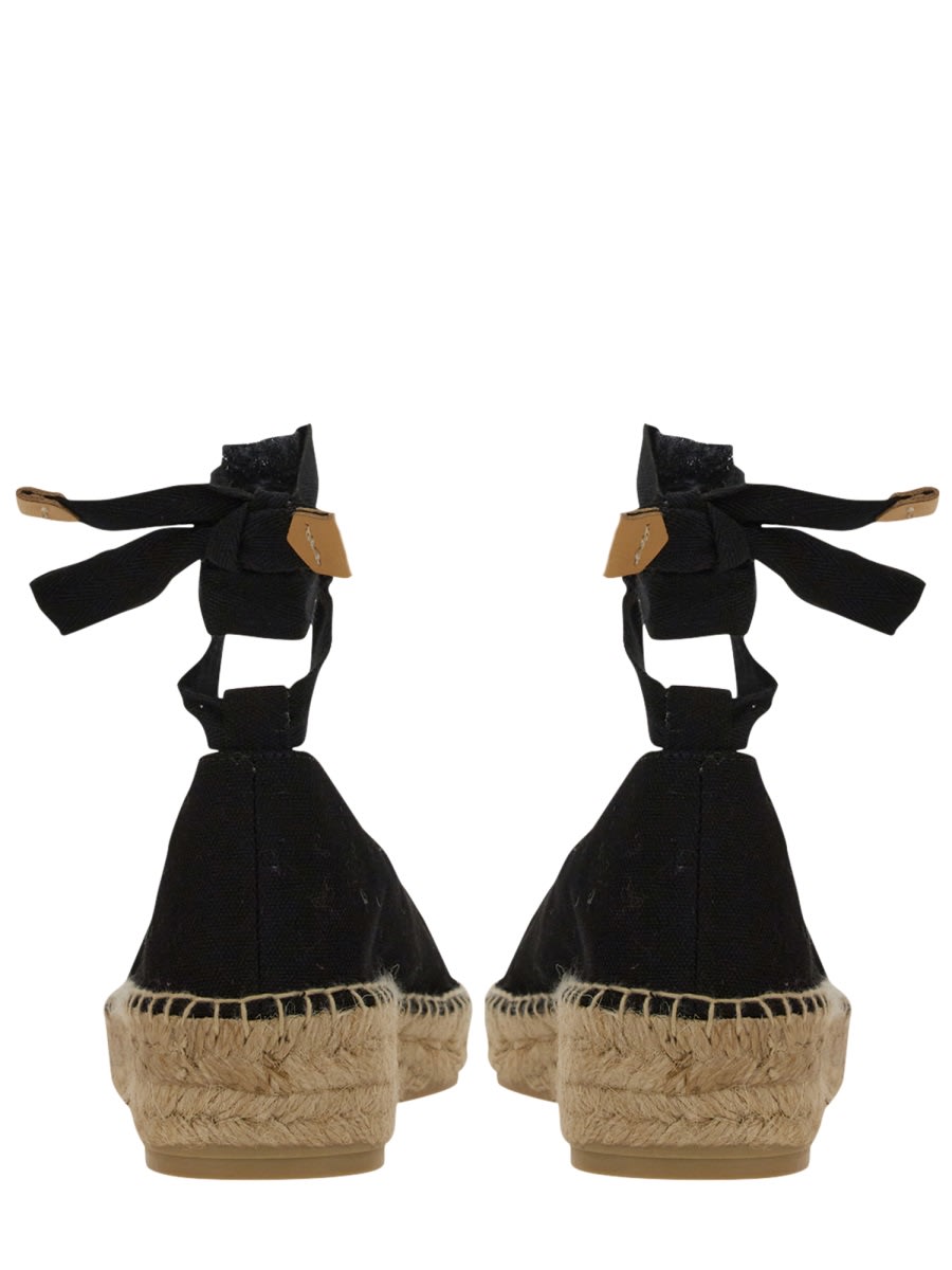 Shop Castaã±er Espadrilla Gea In Black