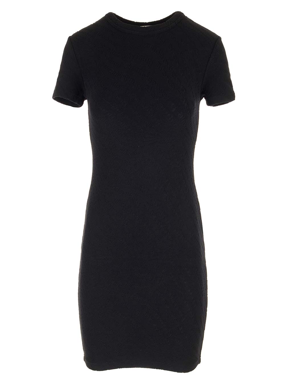 Black Jacquard Mini Dress