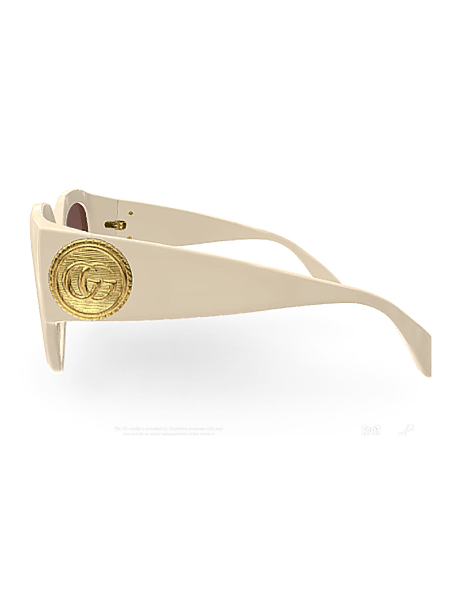 Shop Gucci Gg1407s Sunglasses In Ivory Ivory Brown