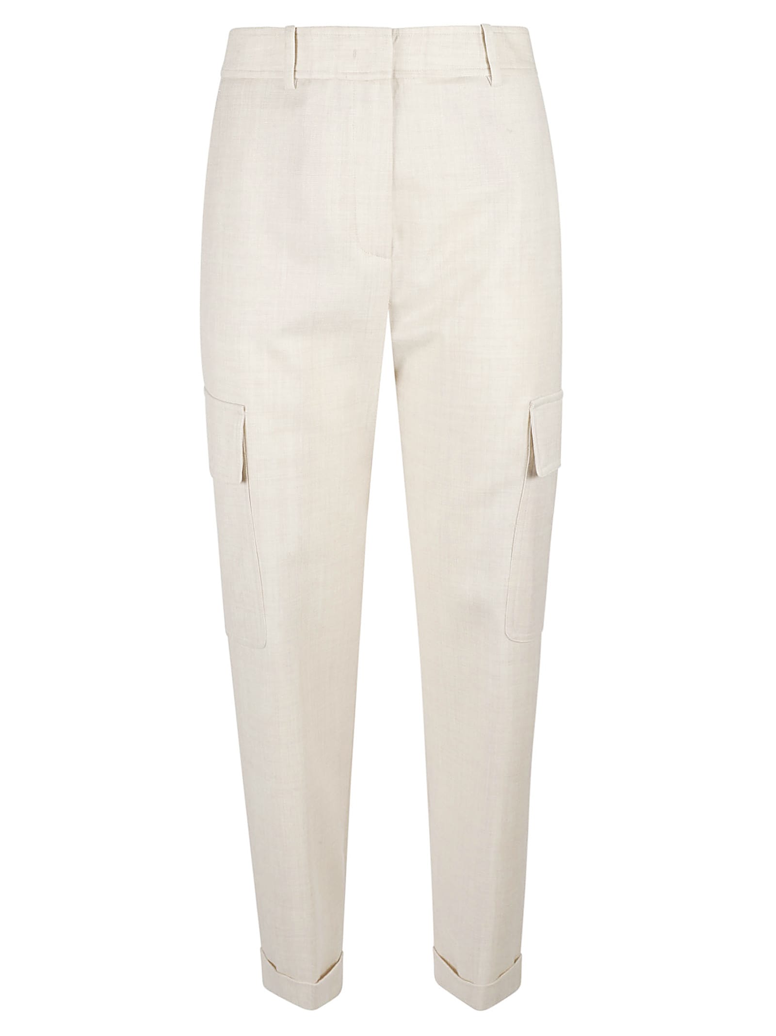 Cream Wool Pants