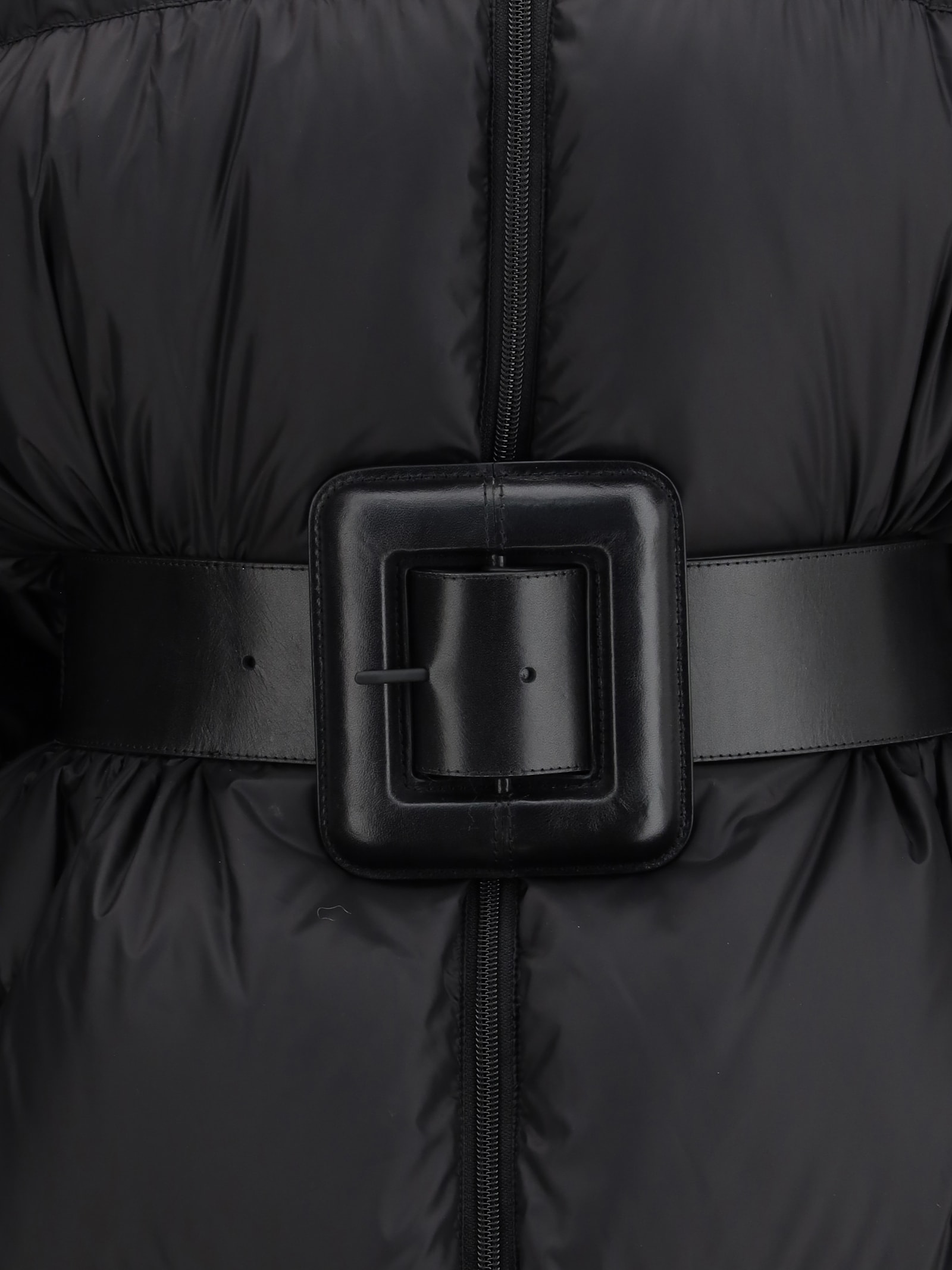 Balenciaga Women Belted Hourglass Short Puffer In Black