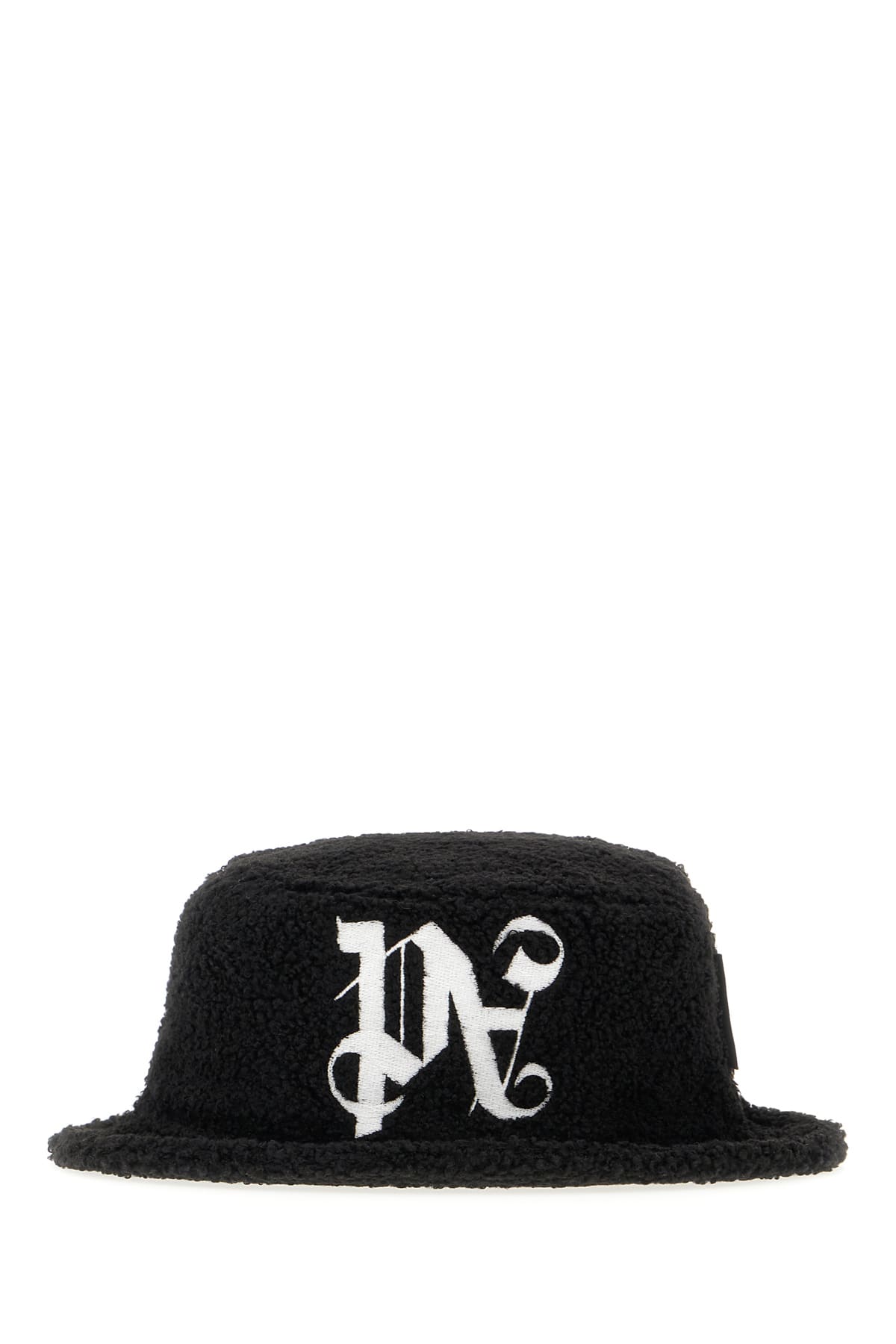 Palm Angels Black Polyester Hat In Black Off White