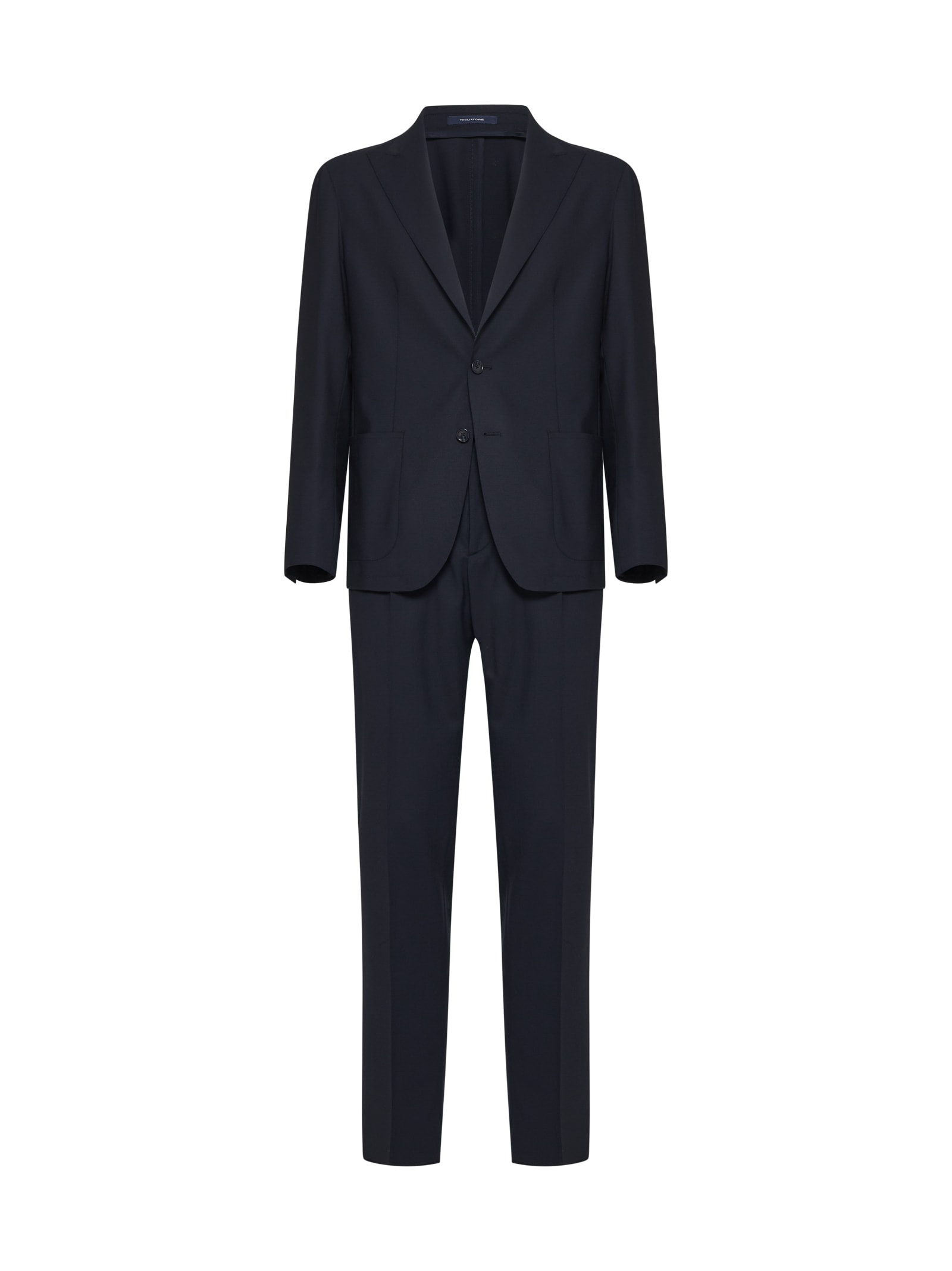 Shop Tagliatore Suit In Blue