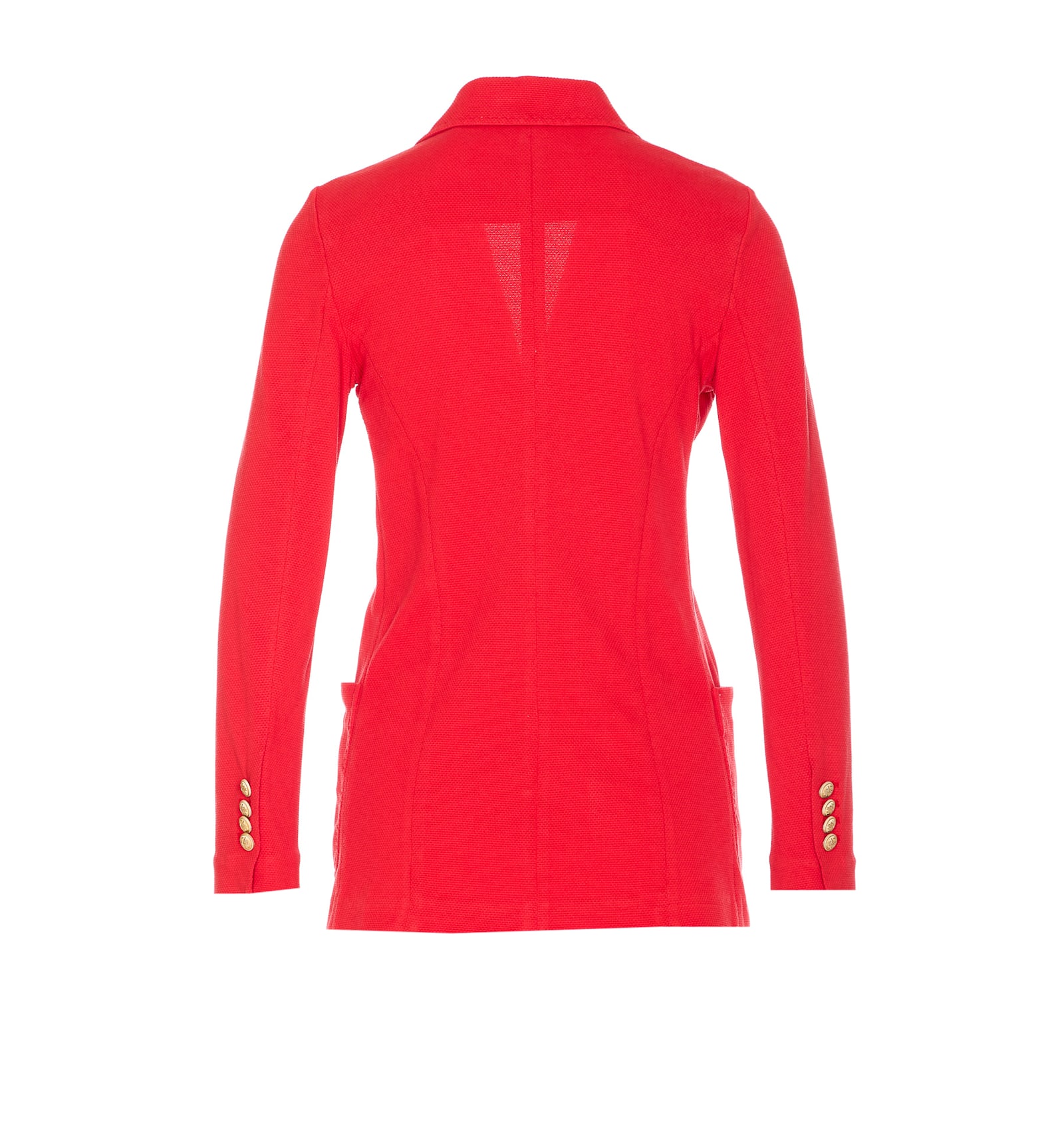 Circolo 1901 Double-breasted Jacket Gold Buttons In Red