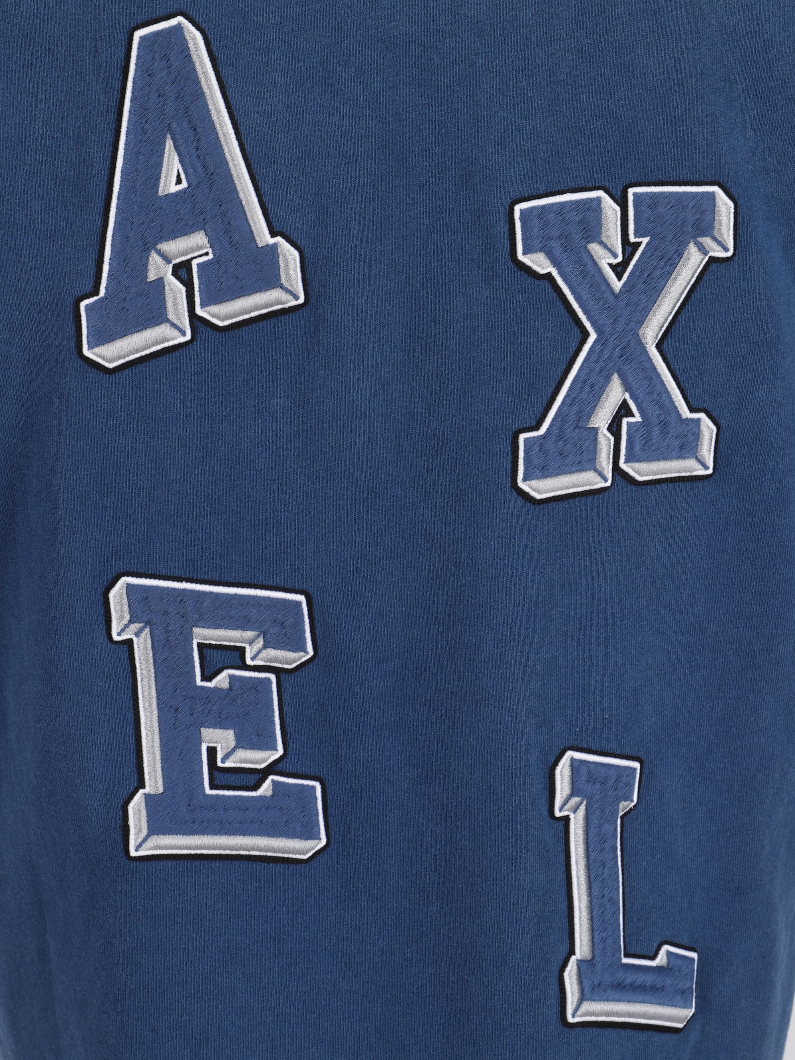 Shop Axel Arigato Typo T-shirt In Navy