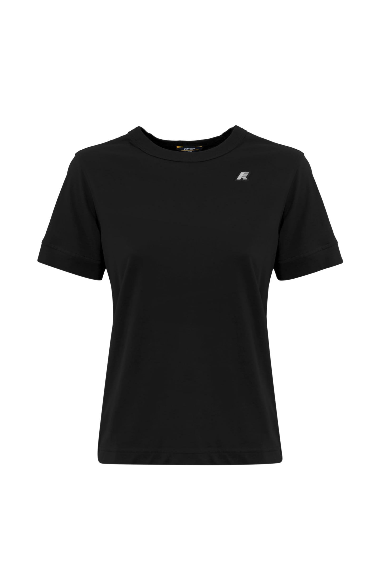 K-way Emel Jersey T-shirt In Usy Black Pure