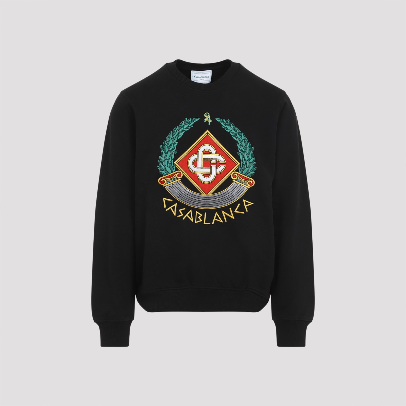 Shop Casablanca Casa Crest Embroidered Sweatshirt