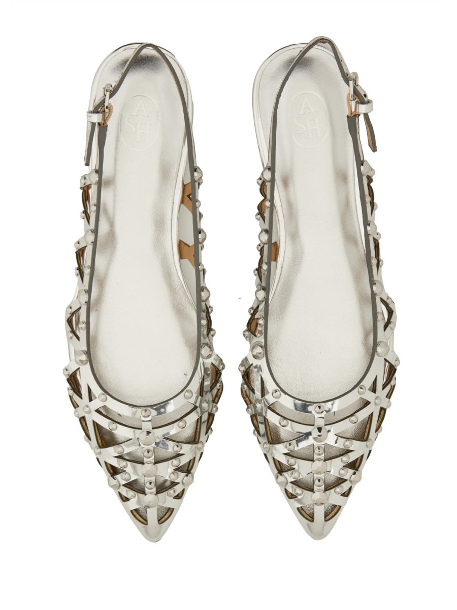 Ash Bazaar Slingback Stud Embellished Sandals