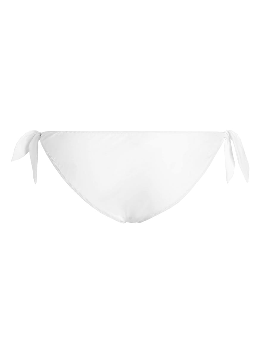 Dolce & Gabbana Bikini Briefs With Playful Bow Accents In White