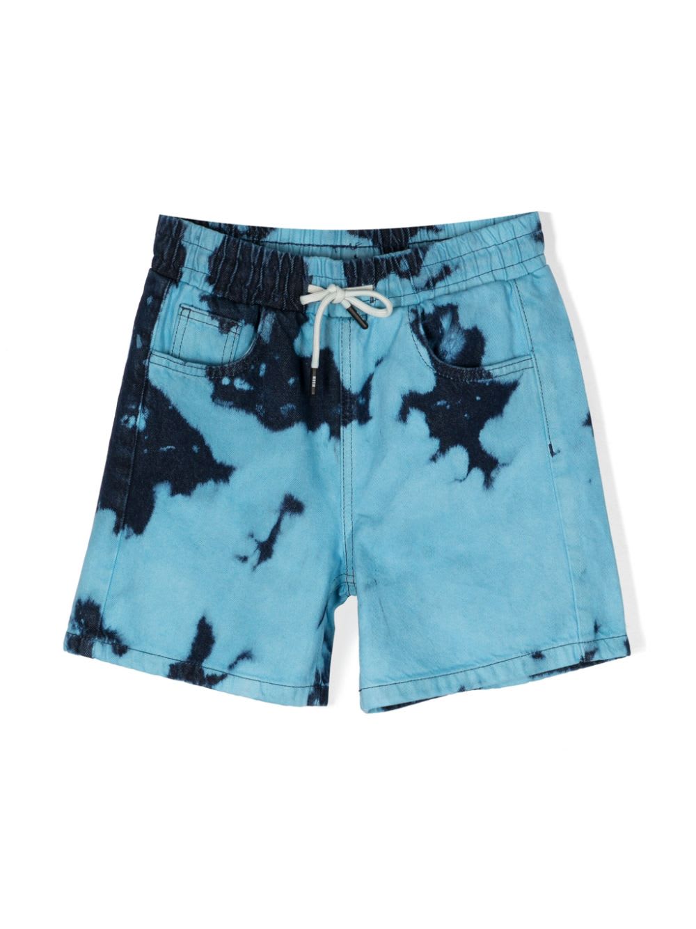 Msgm Bermuda Con Stampa In Denim