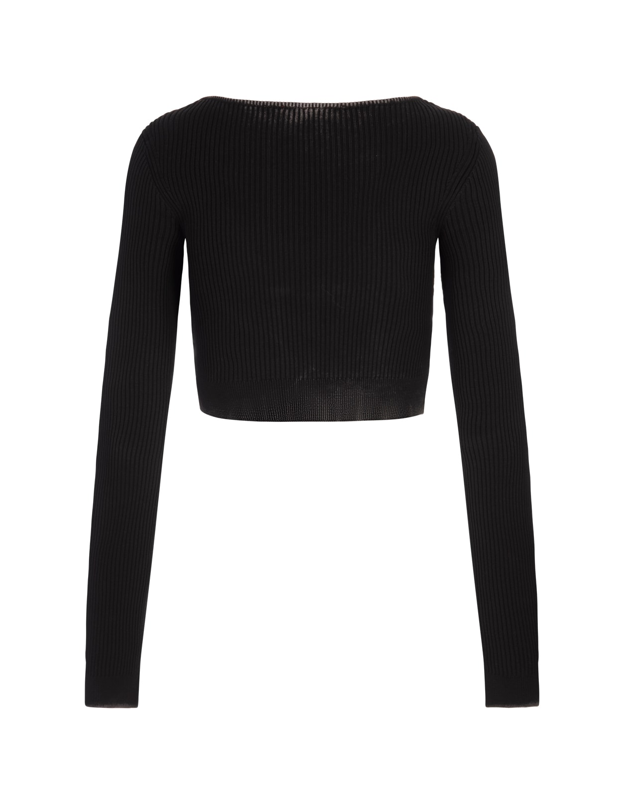 Shop Diesel M-latina Cropped Cardigan In Black