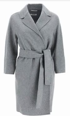 's Max Mara Arona Open Coat In Grey