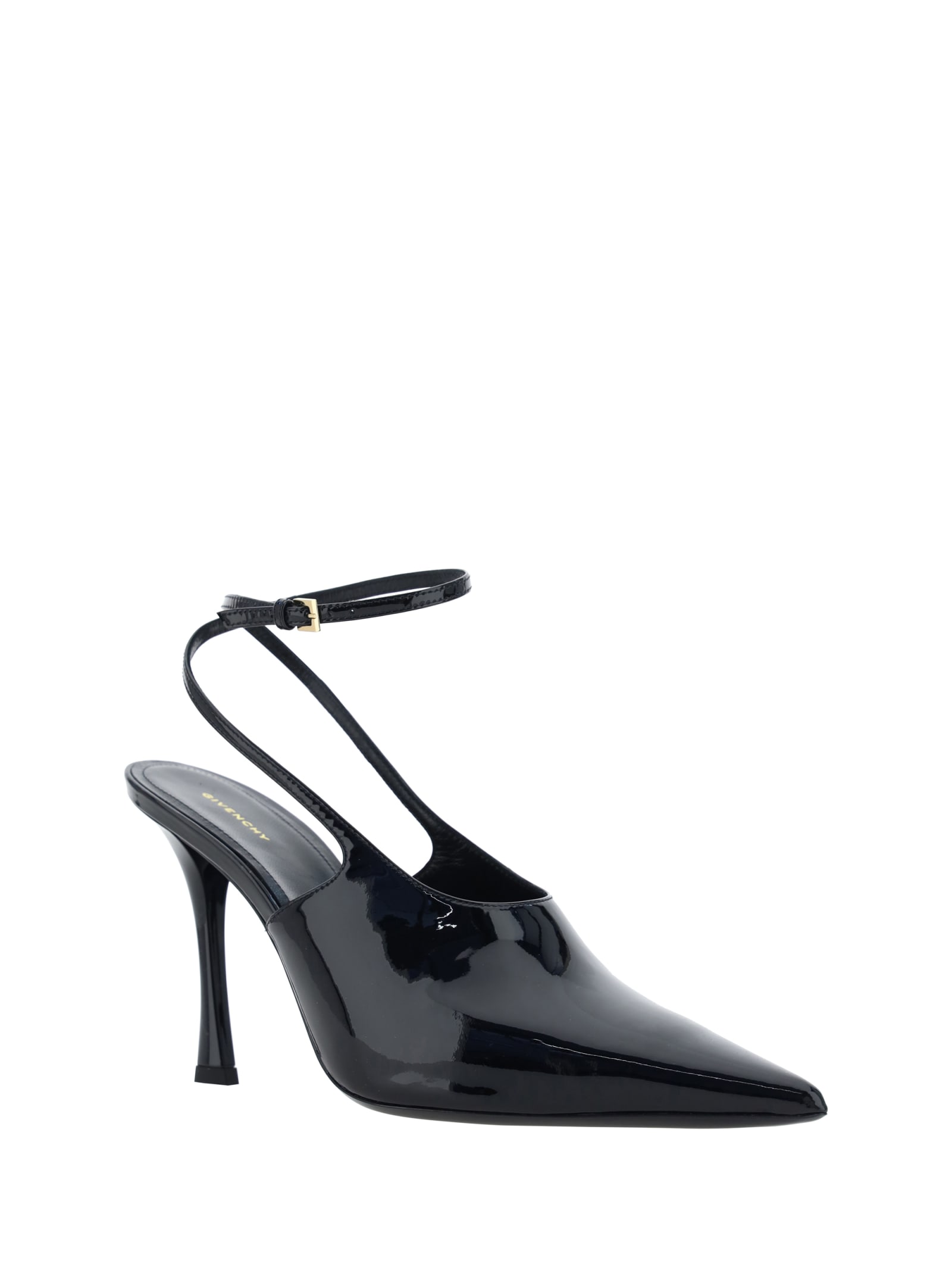 Givenchy Sleek Slingback Pumps With Pointed Design In Black