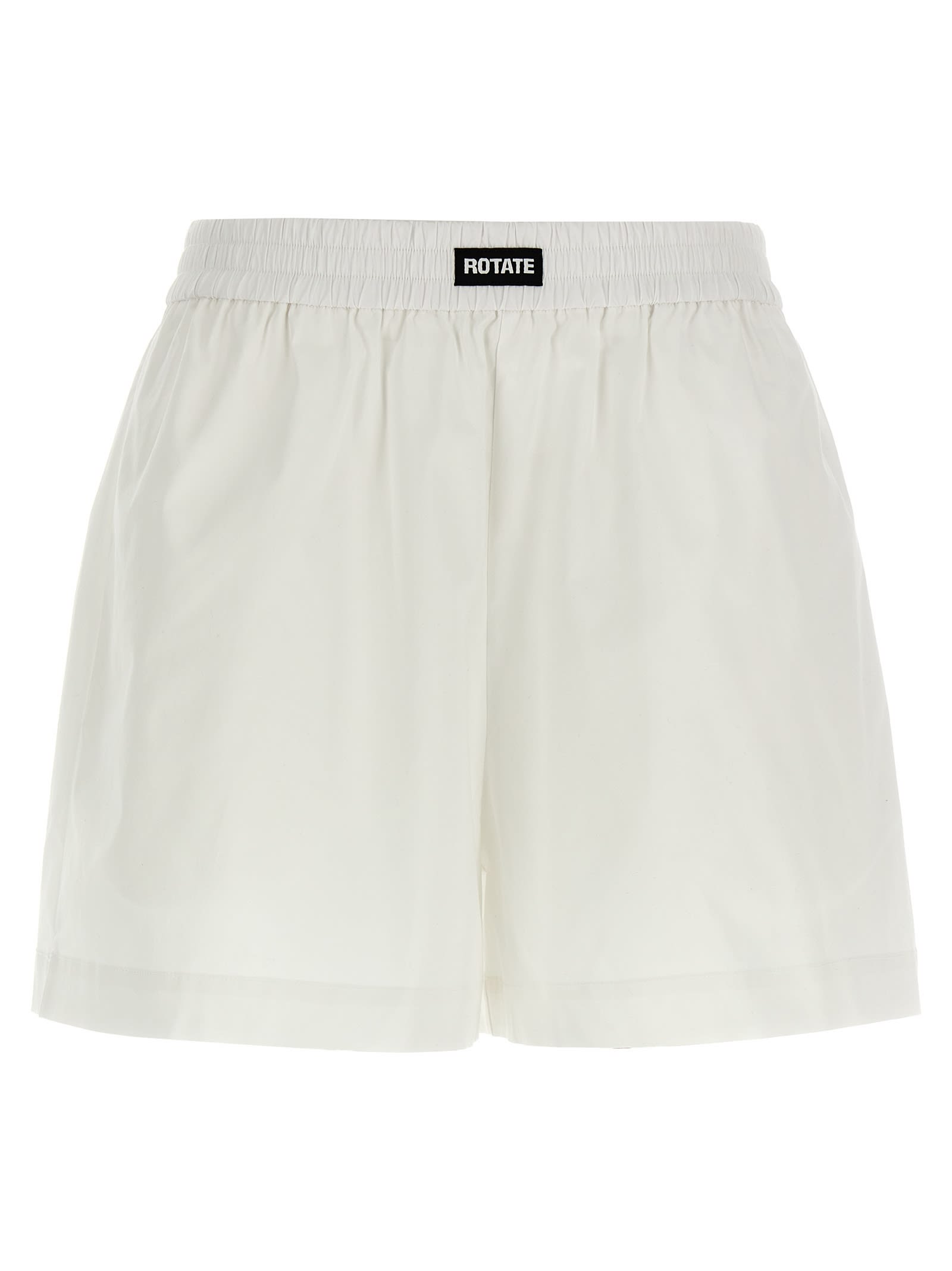 Rotate Birger Christensen Elasticated Shorts In White