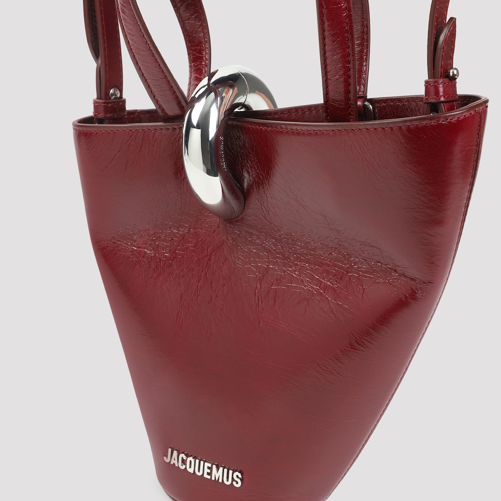 Jacquemus Le Petit Bambola Bag Handbags Bordeaux In Burgundy
