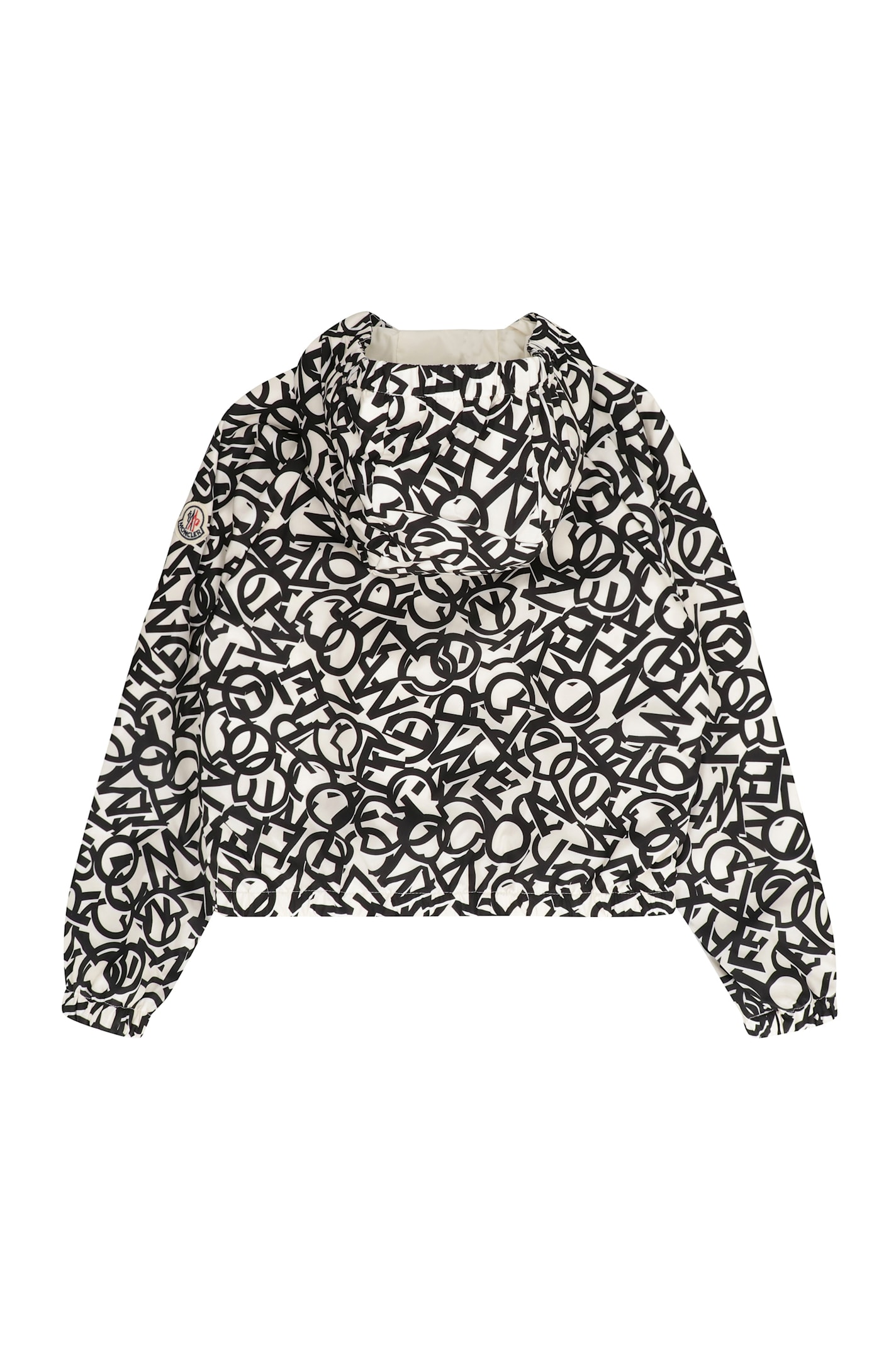 Moncler Maisha Hooded Techno Fabric Raincoat In White