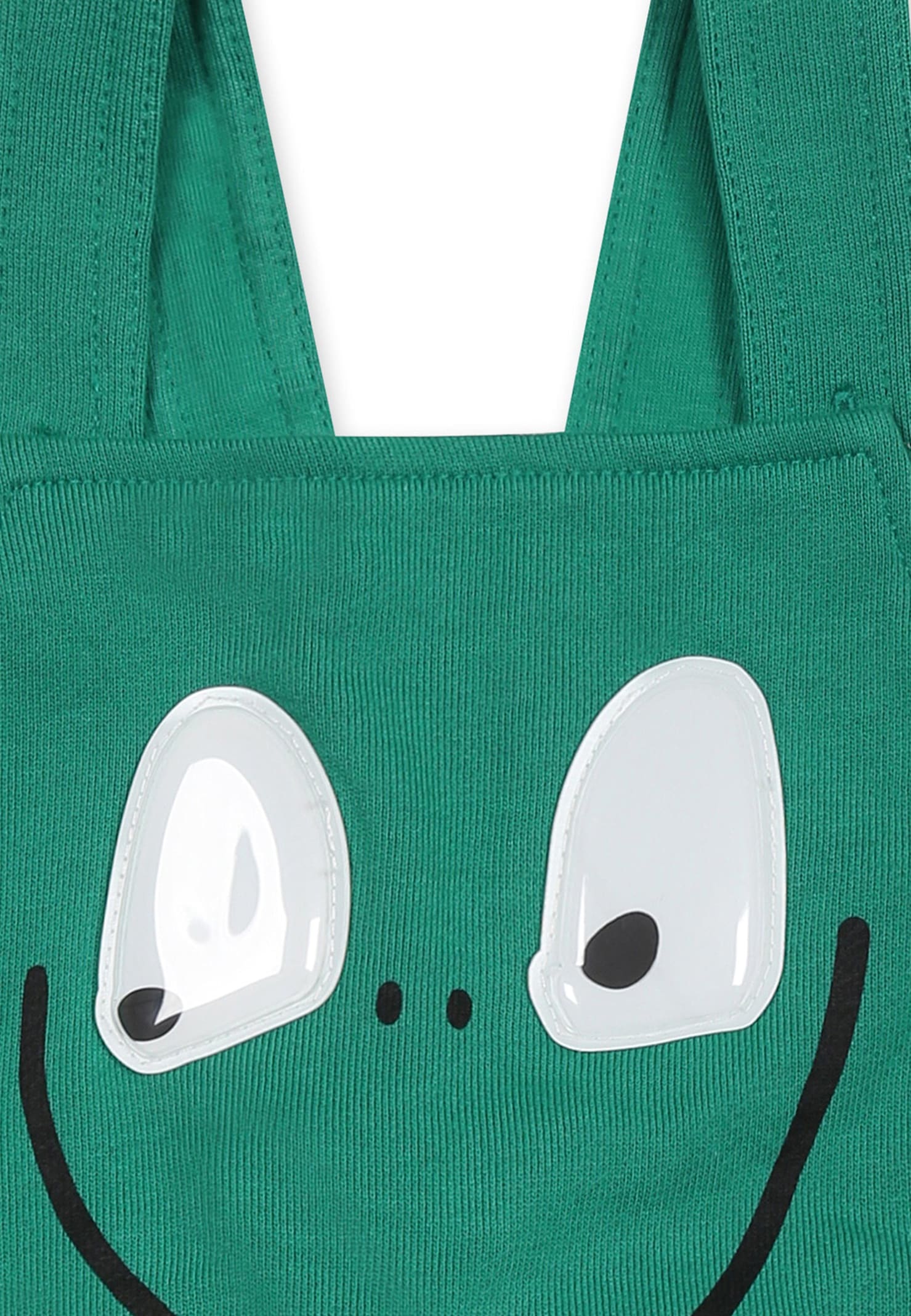 Stella Mccartney Green Dungarees For Baby Boy With Frog In Green