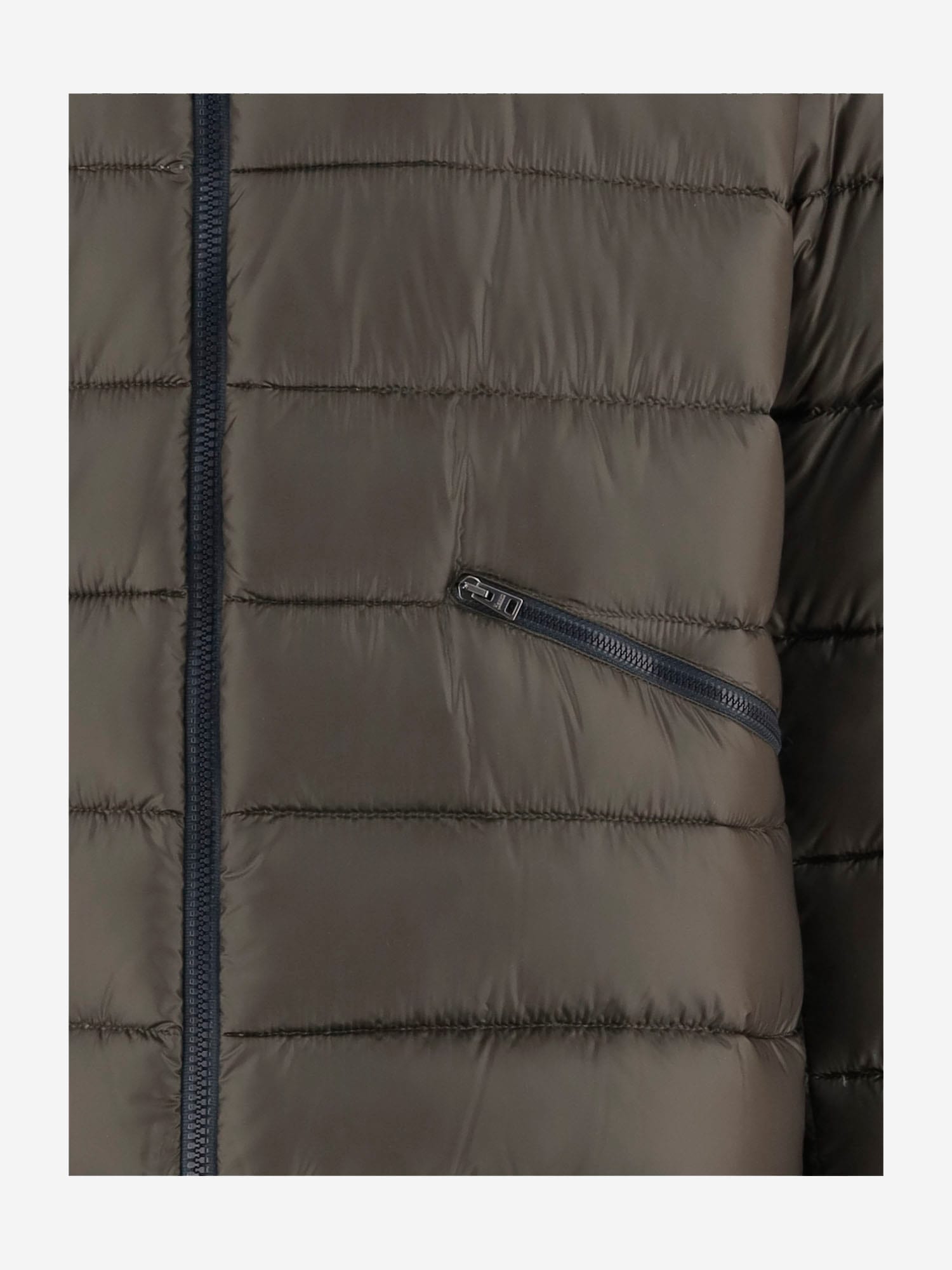 Herno Long-sleeved Cotton Jacket In Green