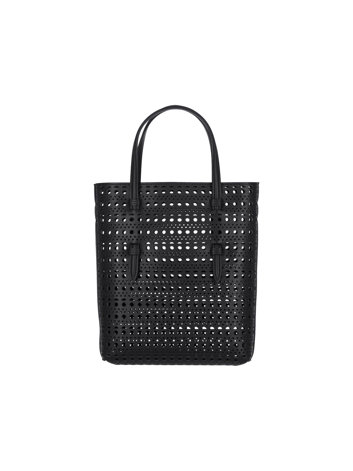 Shop Alaïa Mina Tote Bag In Black