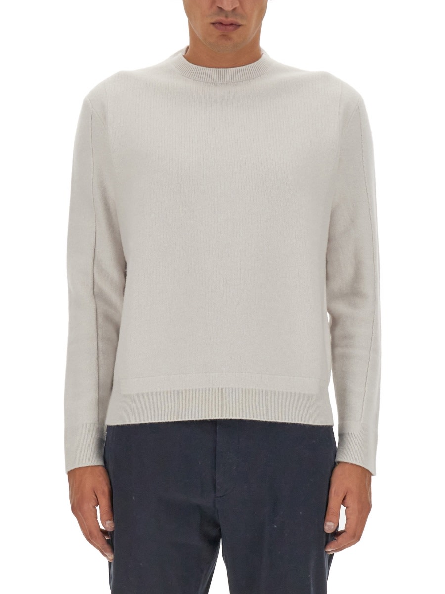 Zegna Wool Cashmere Sweater In White