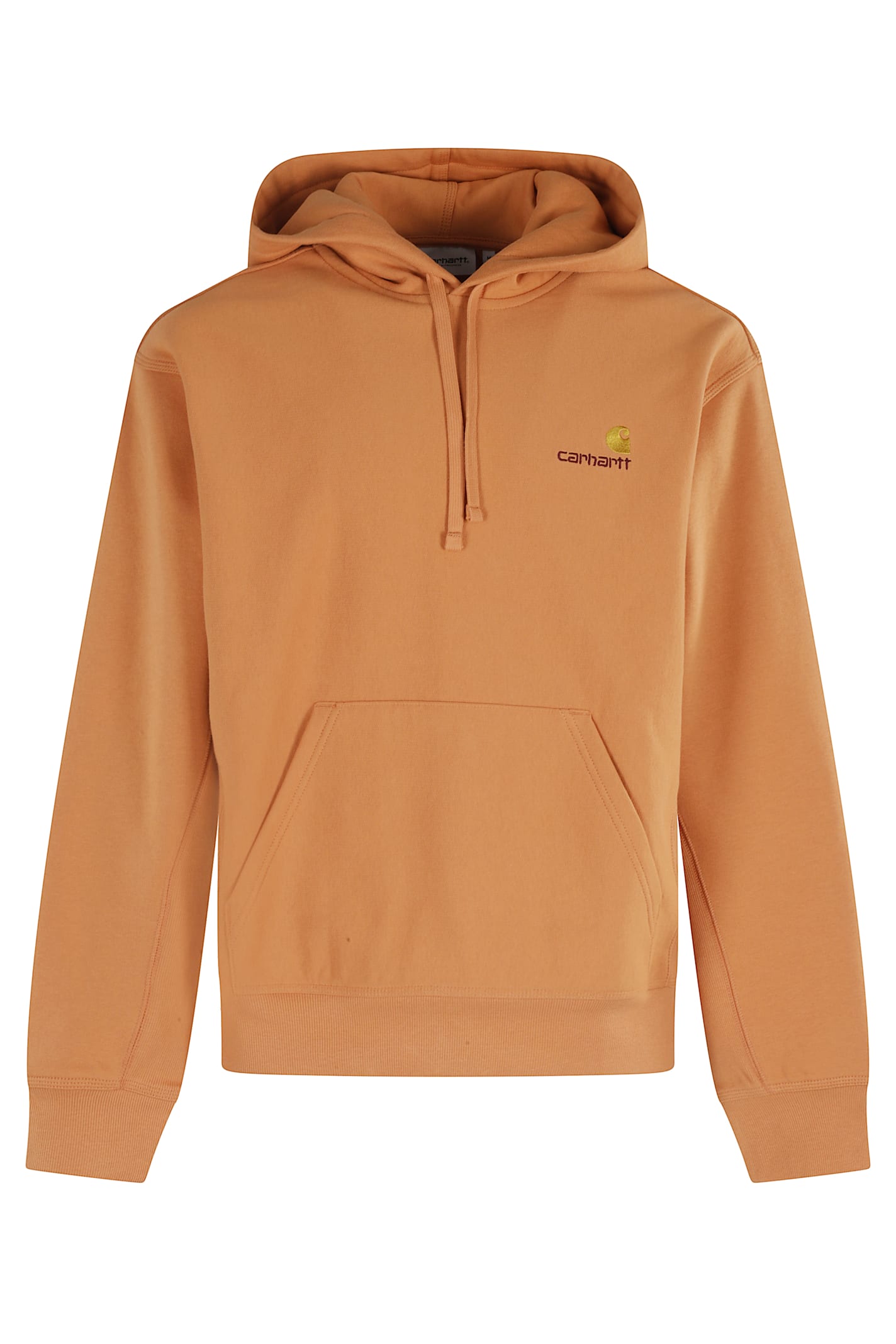 Carhartt American Script Hooded Sweatshirt In Brown