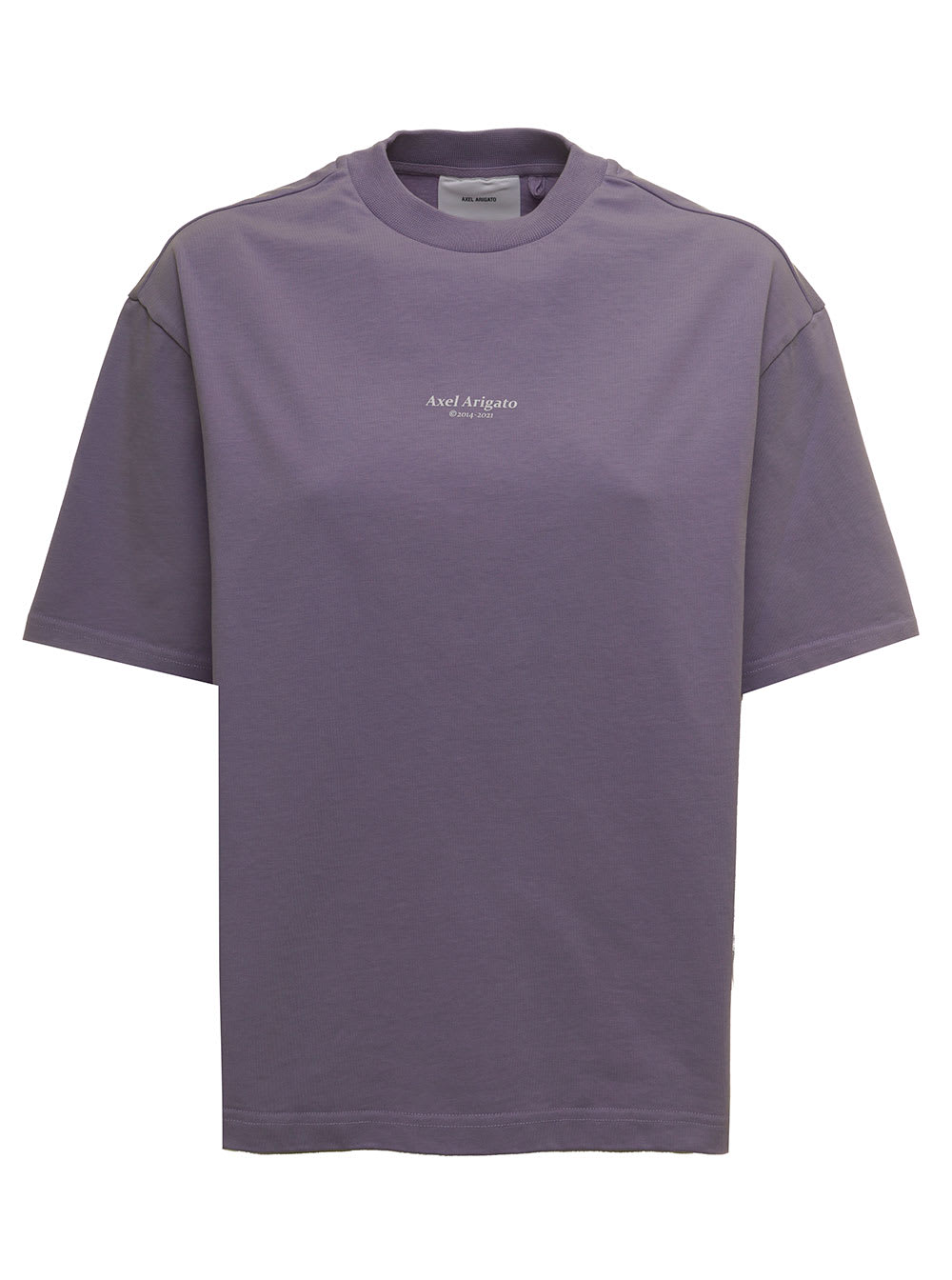 Axel Arigato Womans Purple Focus Organic Cotton T-shirt