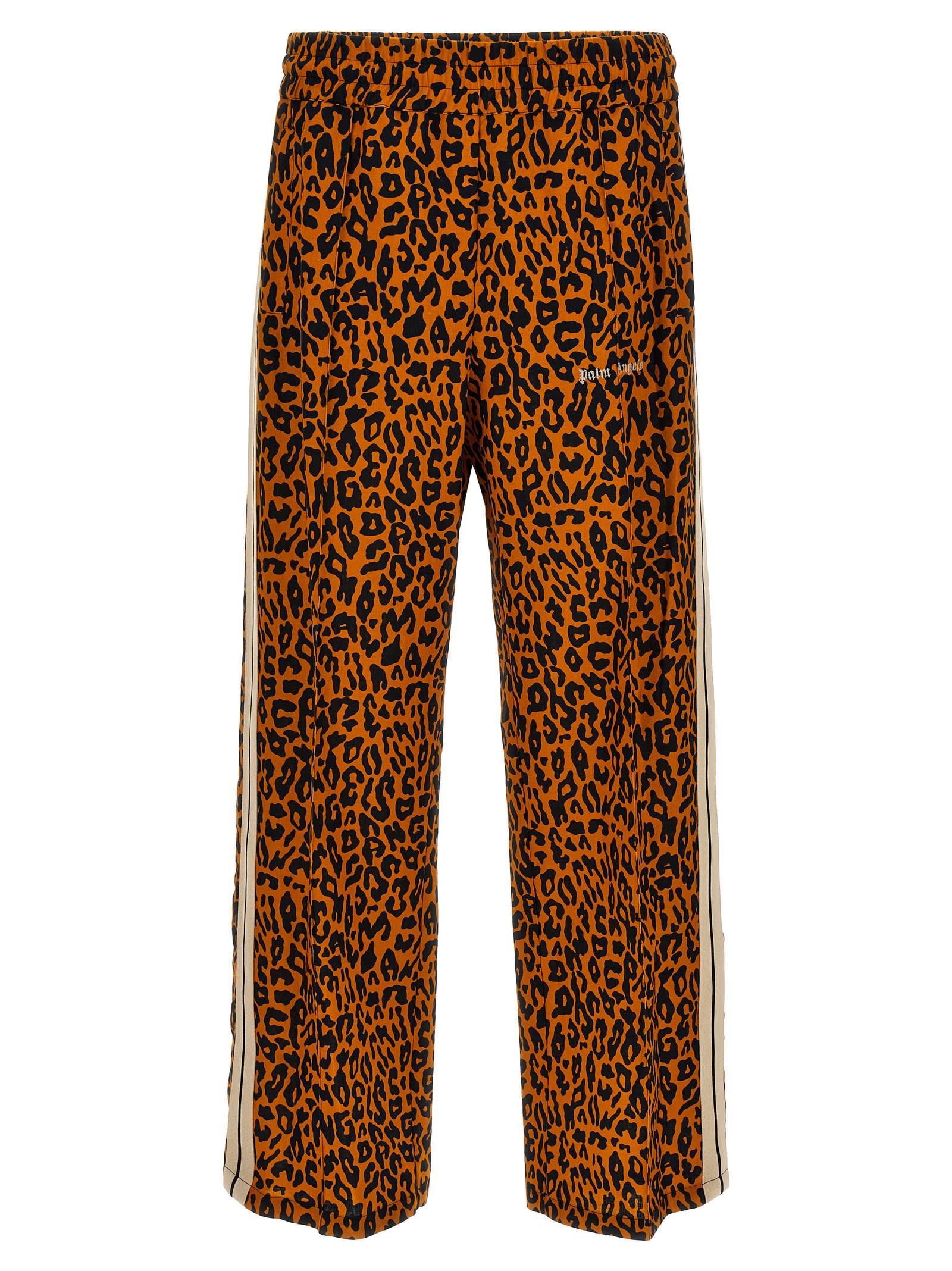 Shop Palm Angels Cheetah Track Joggers In Multicolor