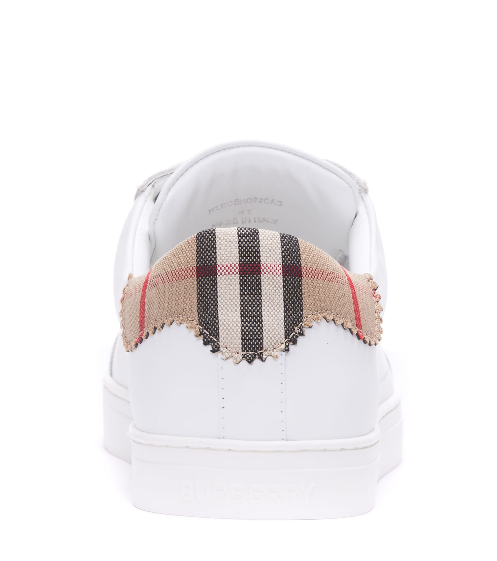 Shop Burberry Robin Sneakers In Neutral White