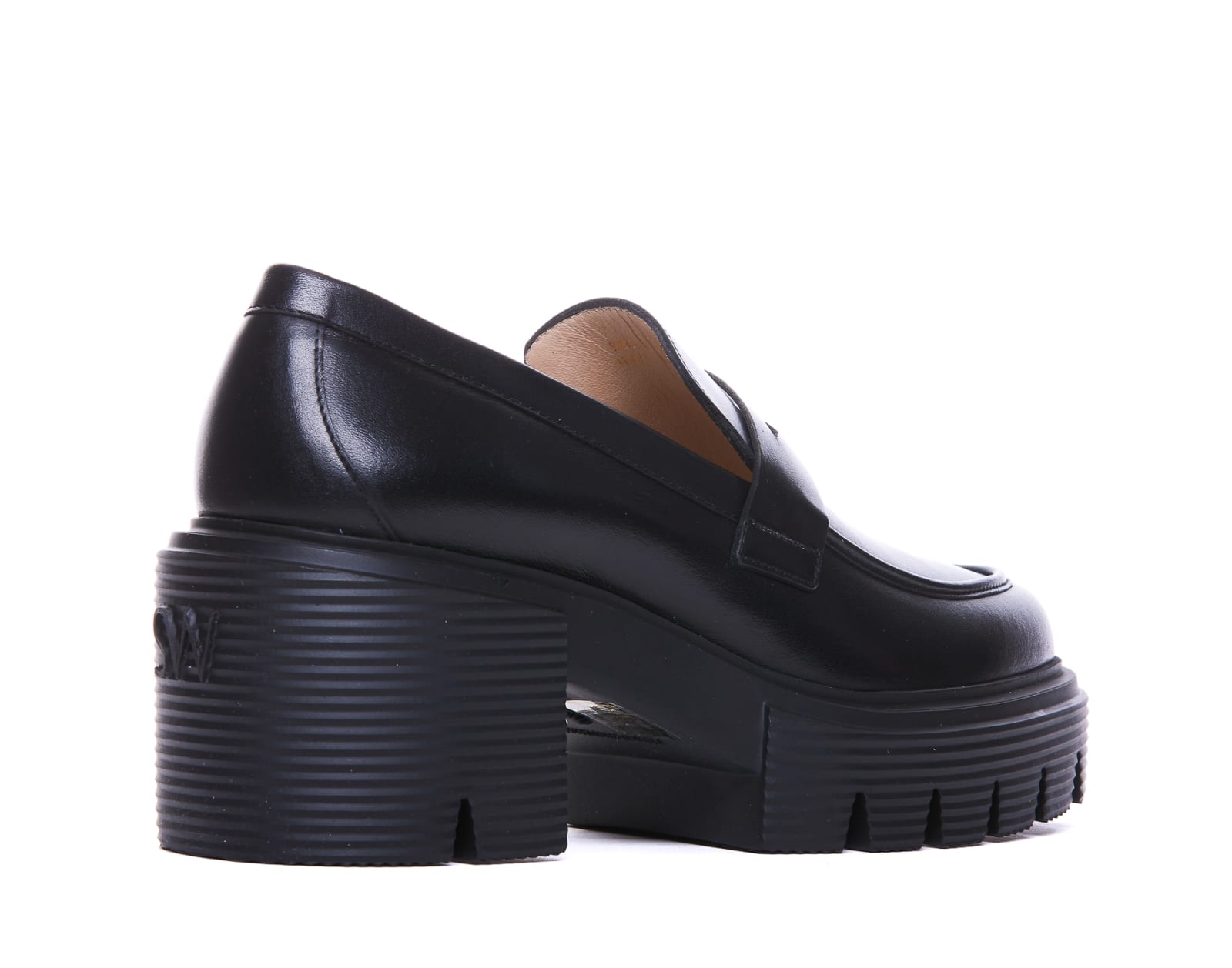 Shop Stuart Weitzman Soho Loafers In Black