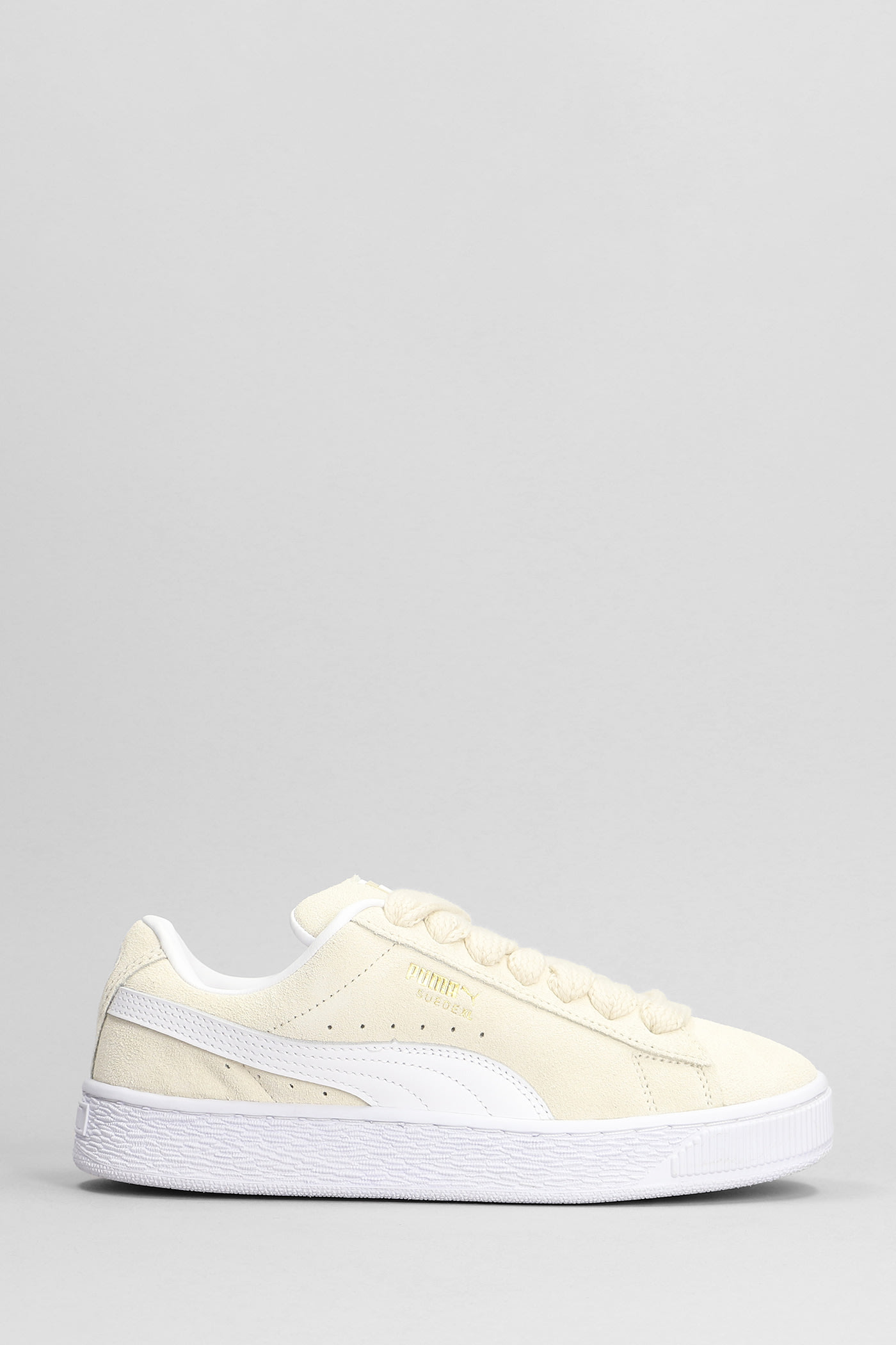 Shop Puma Suede Xl Sneakers In Beige Suede