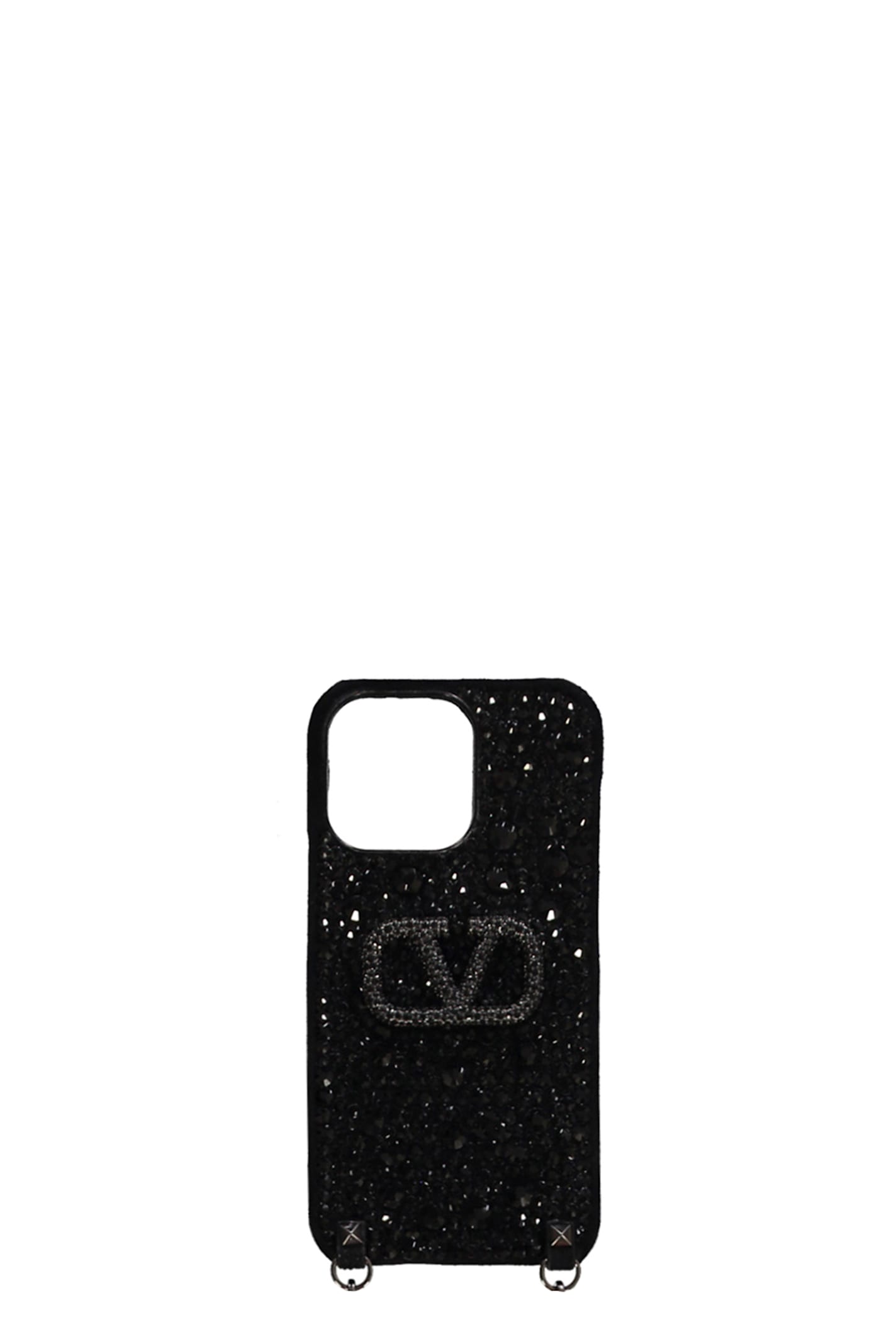 Valentino Garavani Elegant Black Case For Iphone 13 Max, Durable.
