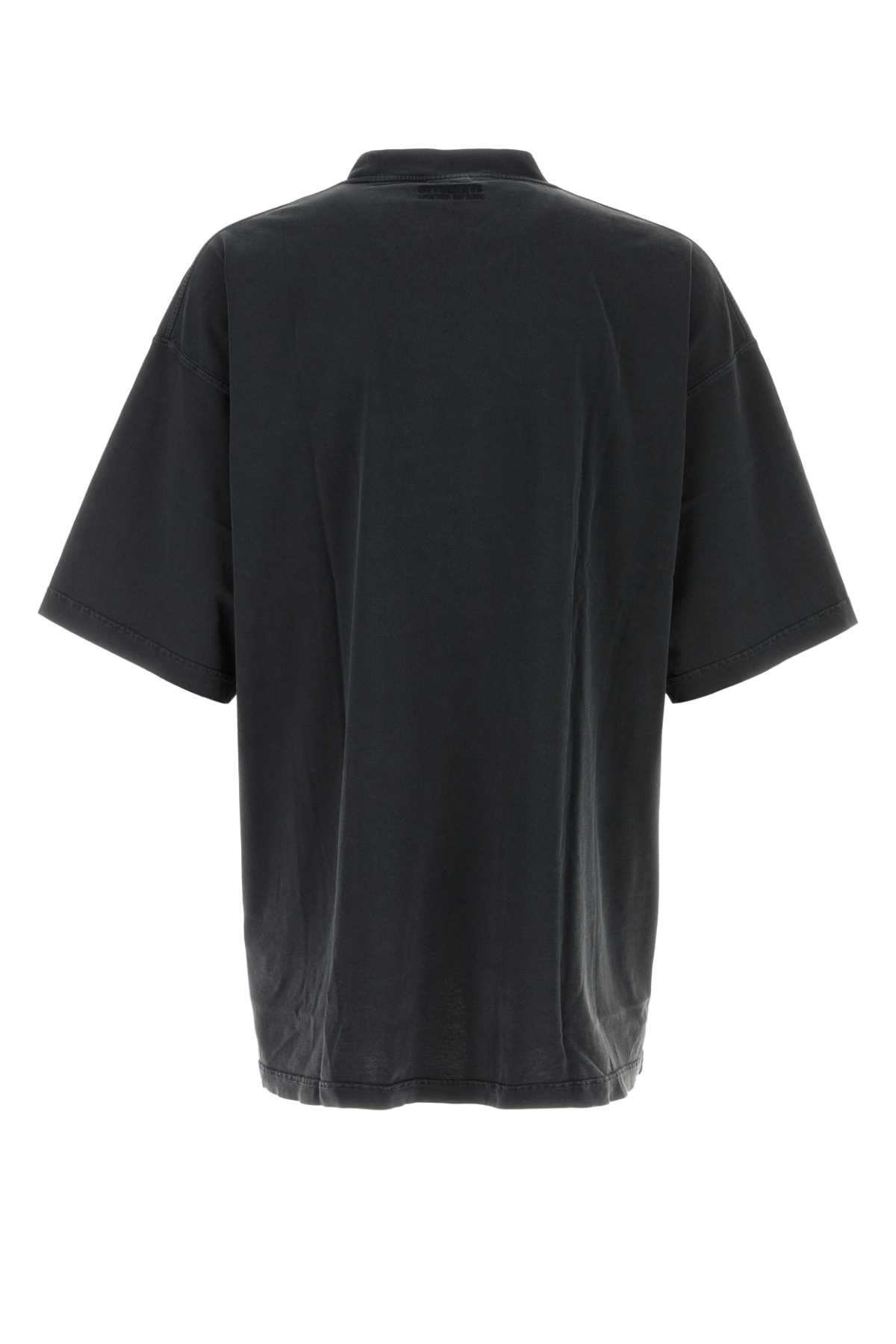 Shop Vetements Black Cotton Oversize T-shirt