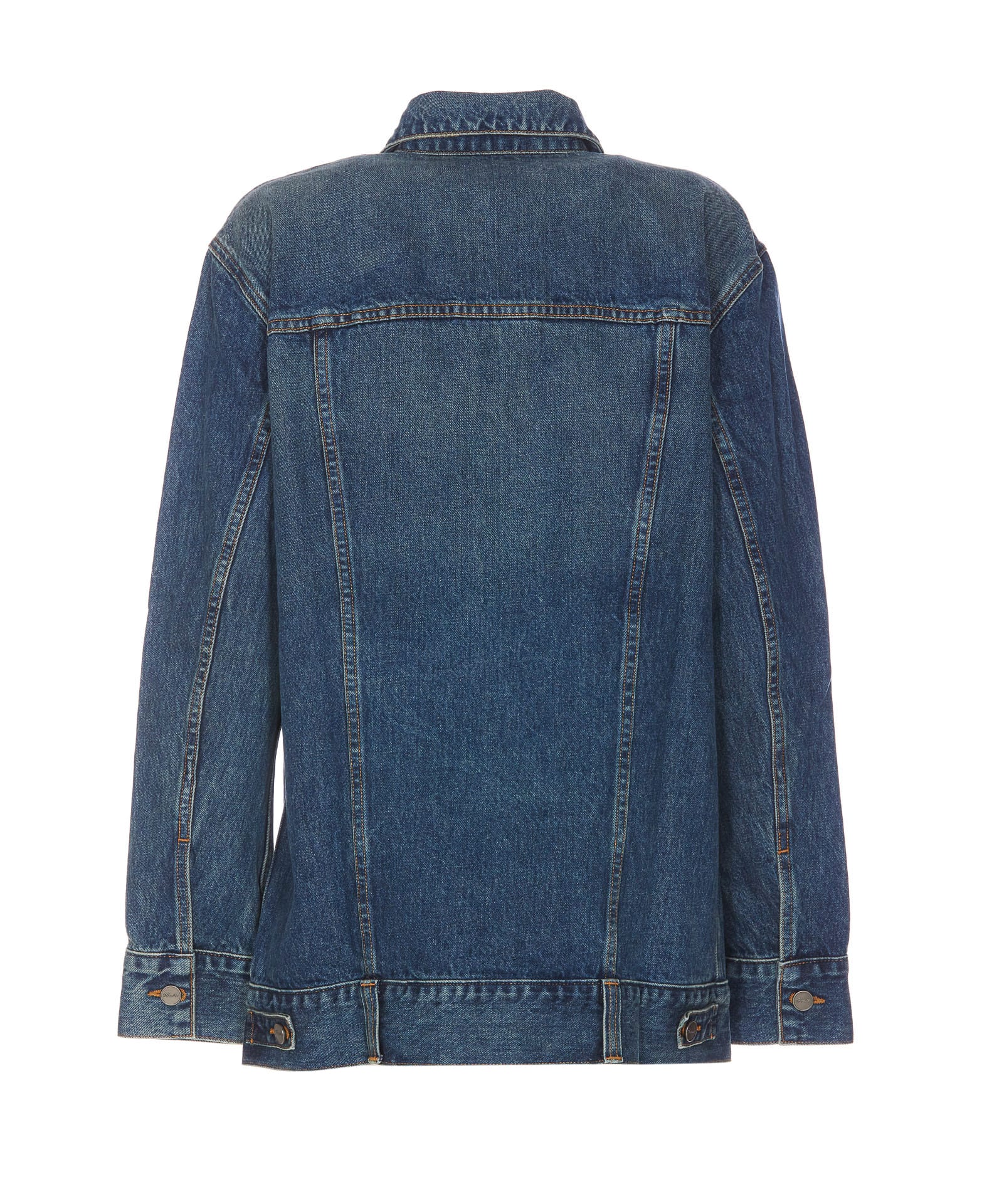 Shop Khaite Ross Denim Jacket In Blue